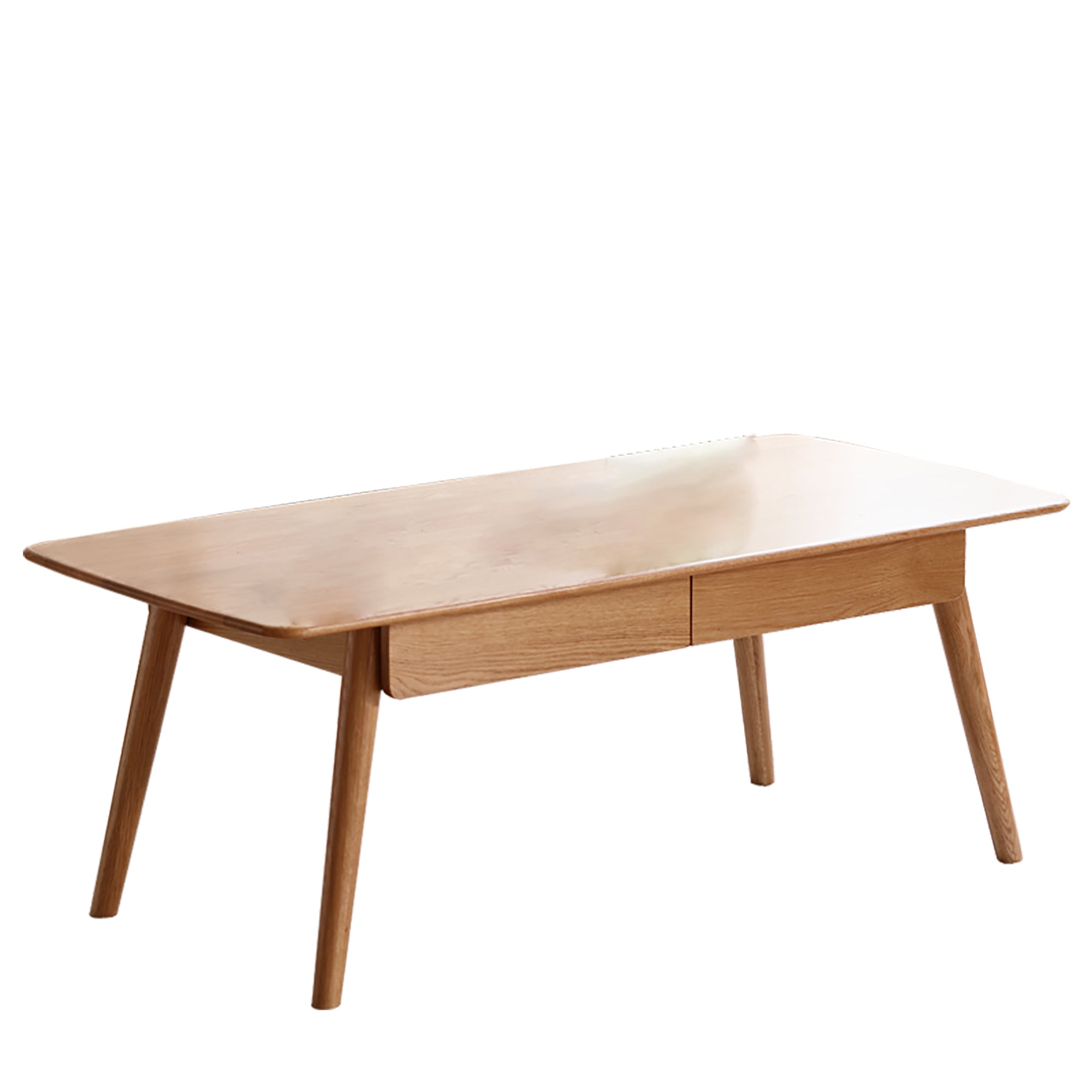 Solid Wood Center Table: 100x50cm Desk/Coffee Table