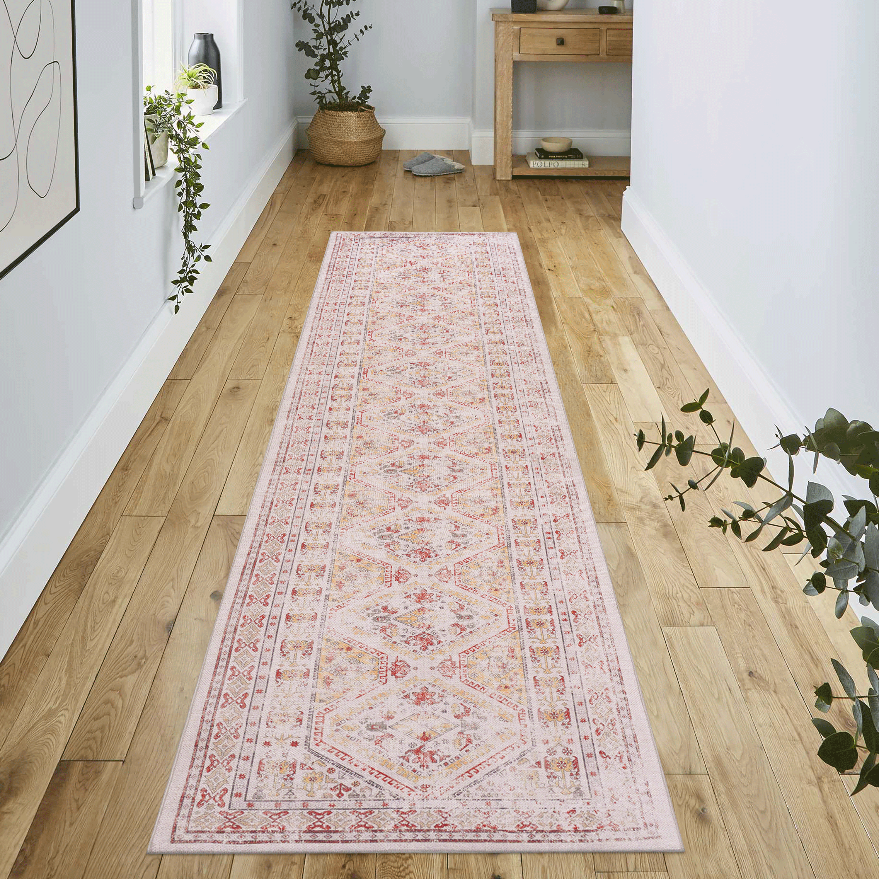 Beige Area Rug: Washable, Kid & Pet Friendly