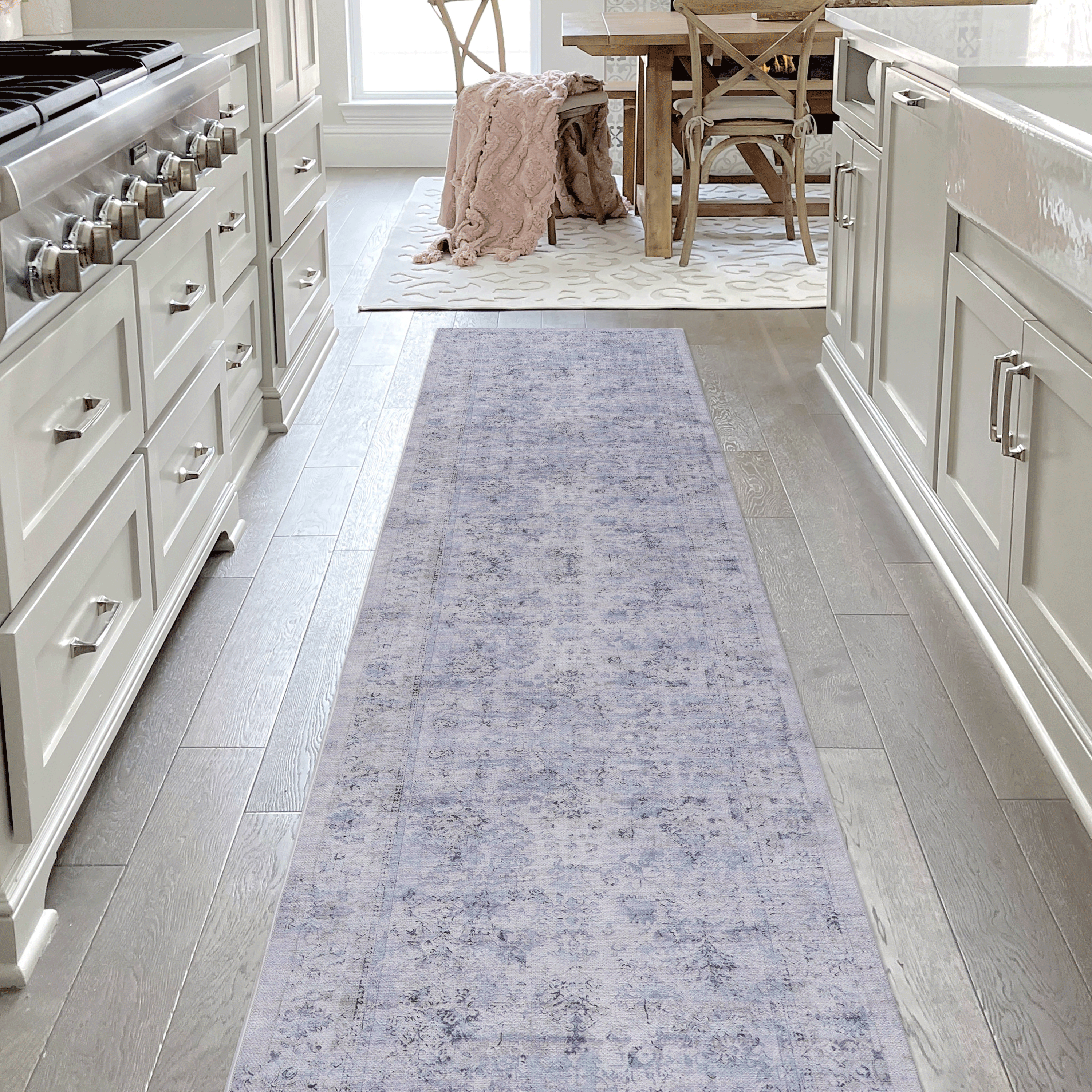 Washable Area Rug, Kid & Pet Friendly (2'6"x10')