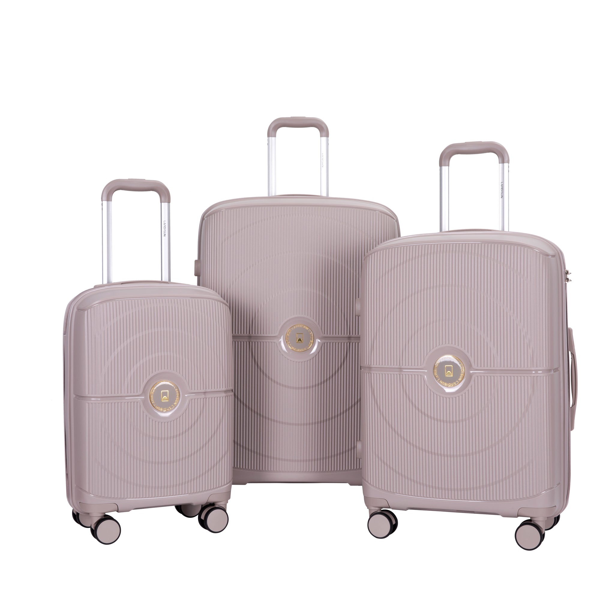 Lightweight Luggage Set: 3-Piece Spinner Suitcase