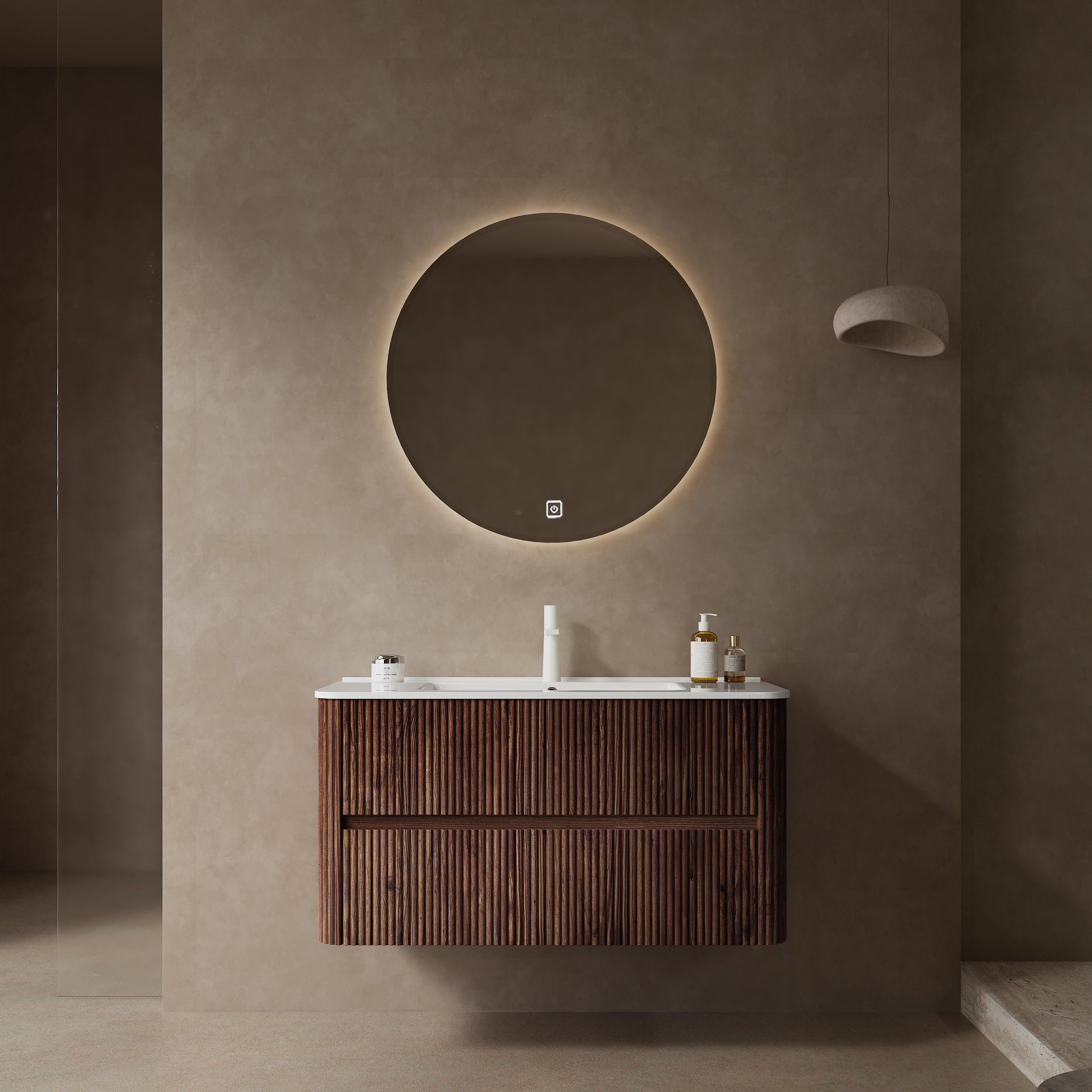 NOOR 36" Floating Vanity: Modern Bathroom Storage