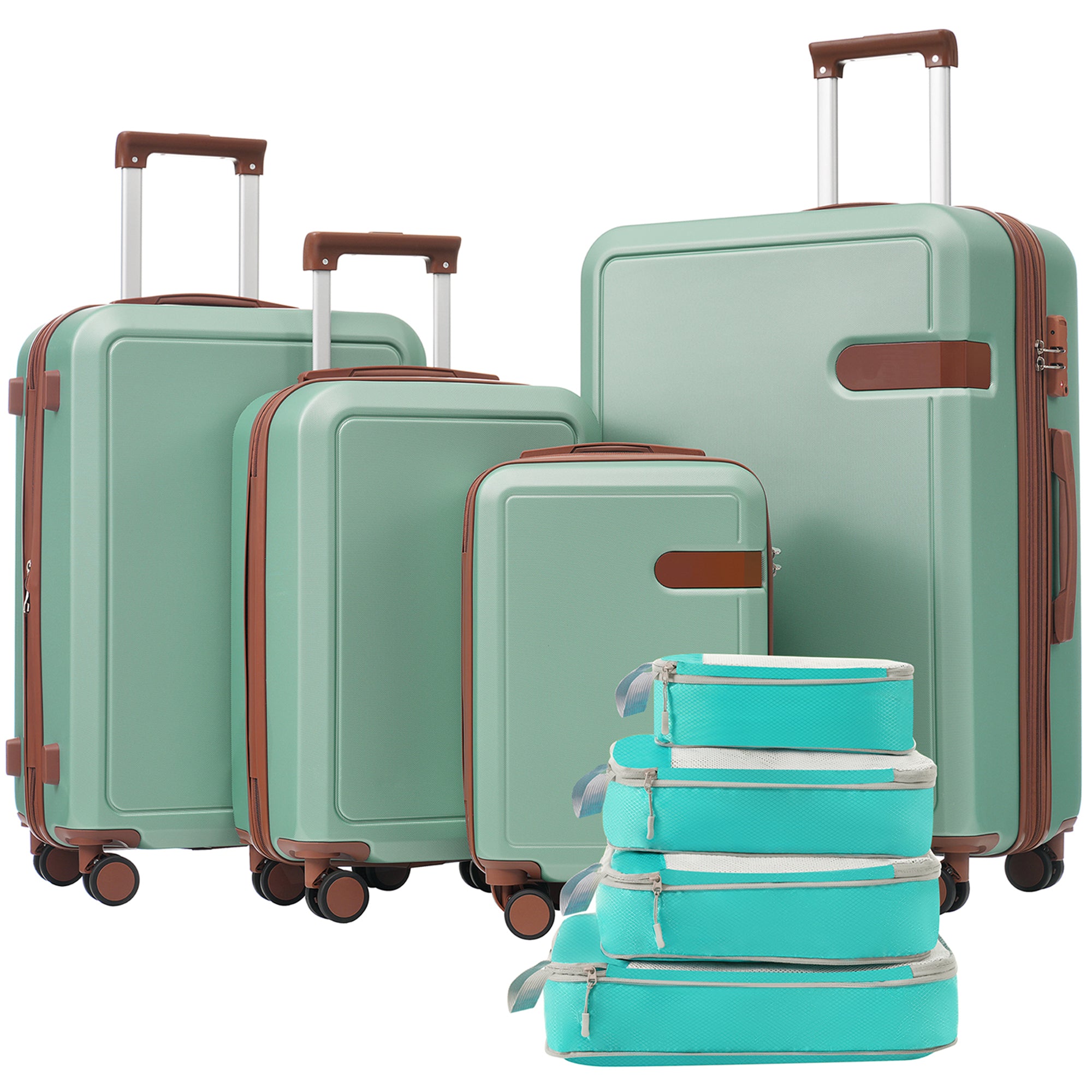 Lightweight 4-Piece Luggage Set with TSA Locks