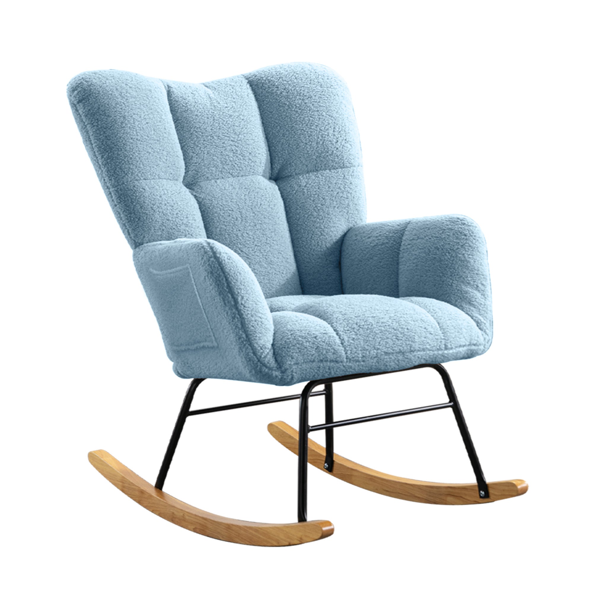 Sky Blue Teddy Rocking Chair: Nursery, Living Room, Bedroom