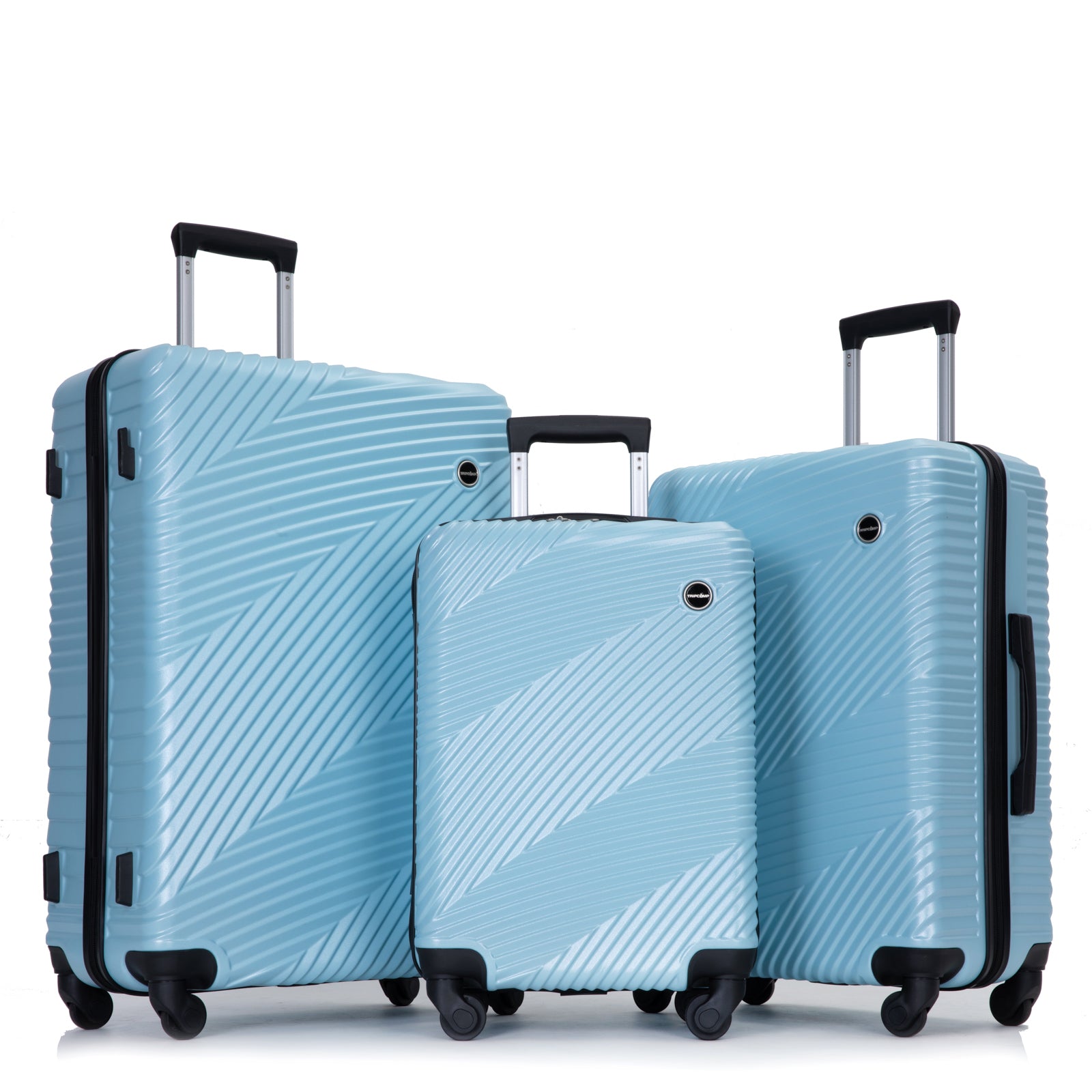 Lightweight 3-Piece Luggage Set with Spinner Wheels