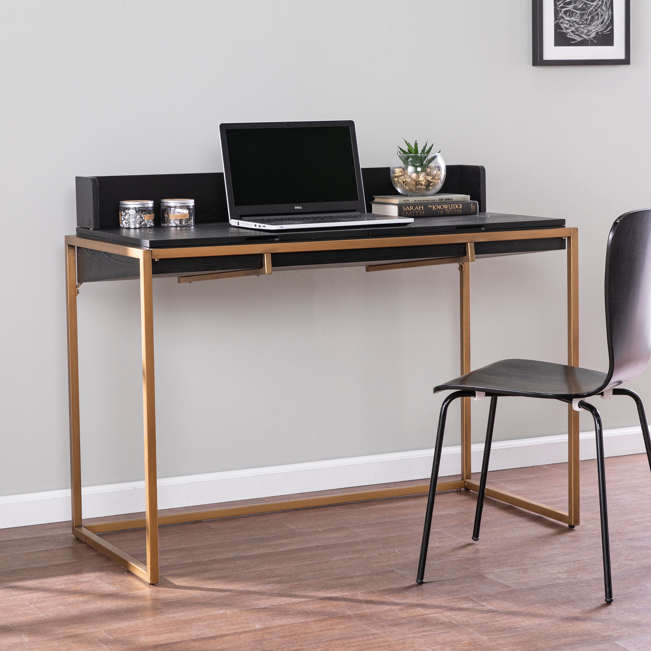 Caldlin Flip-Top Desk with Storage | Versatile & Stylish