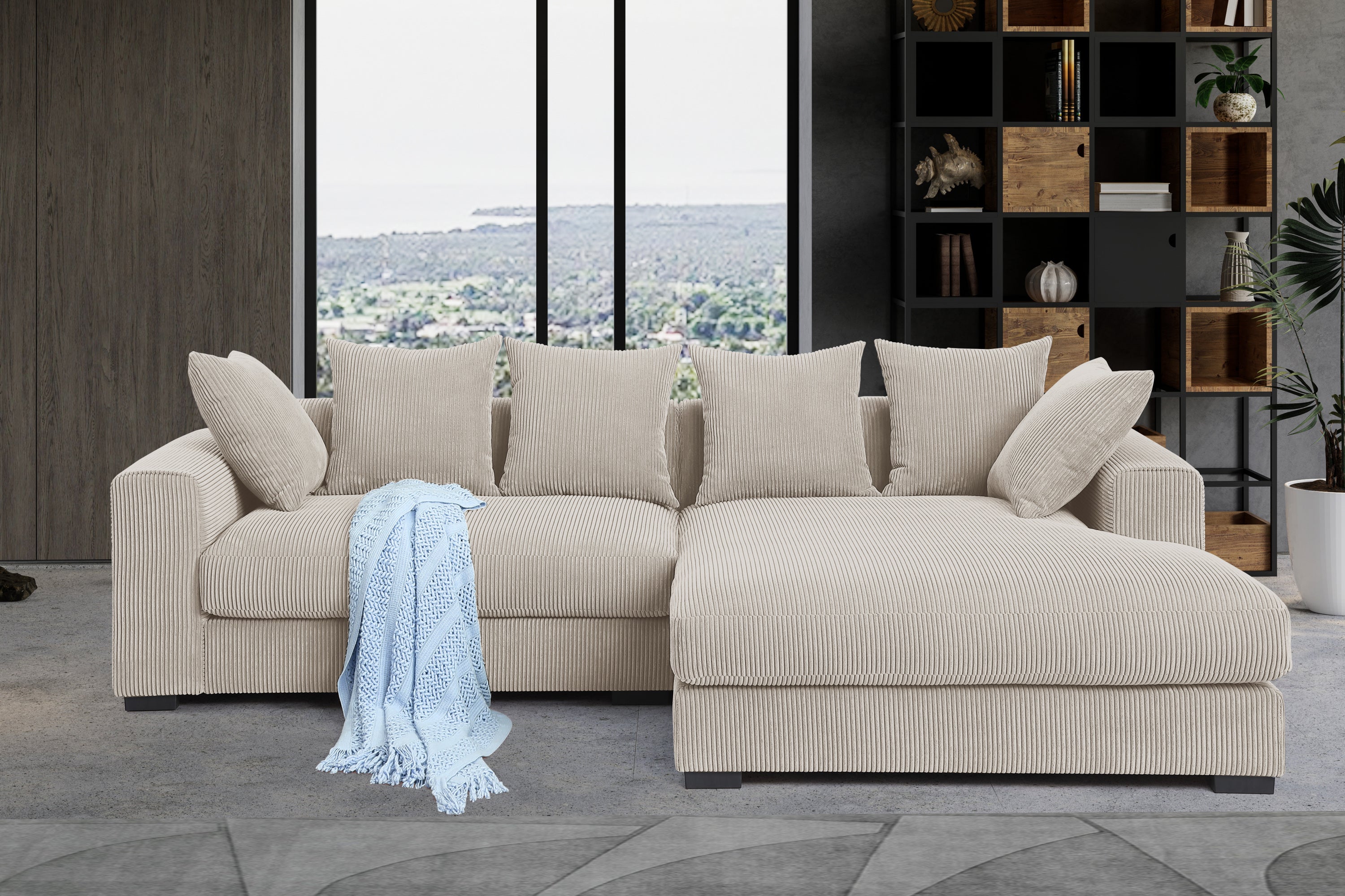 Naomi 3-Piece Upholstered Sectional Sofa