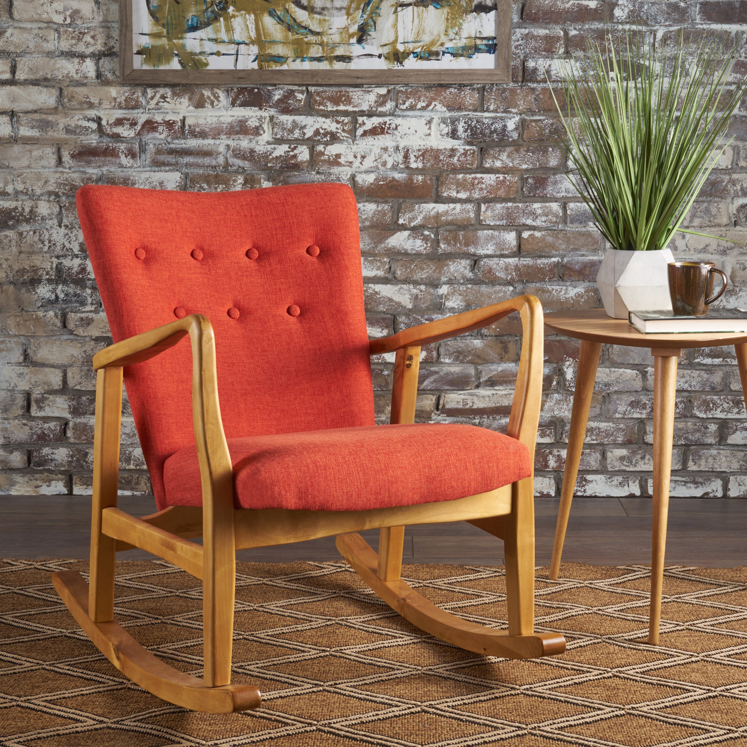 Solid Wood Rocking Chair | Handcrafted & Durable