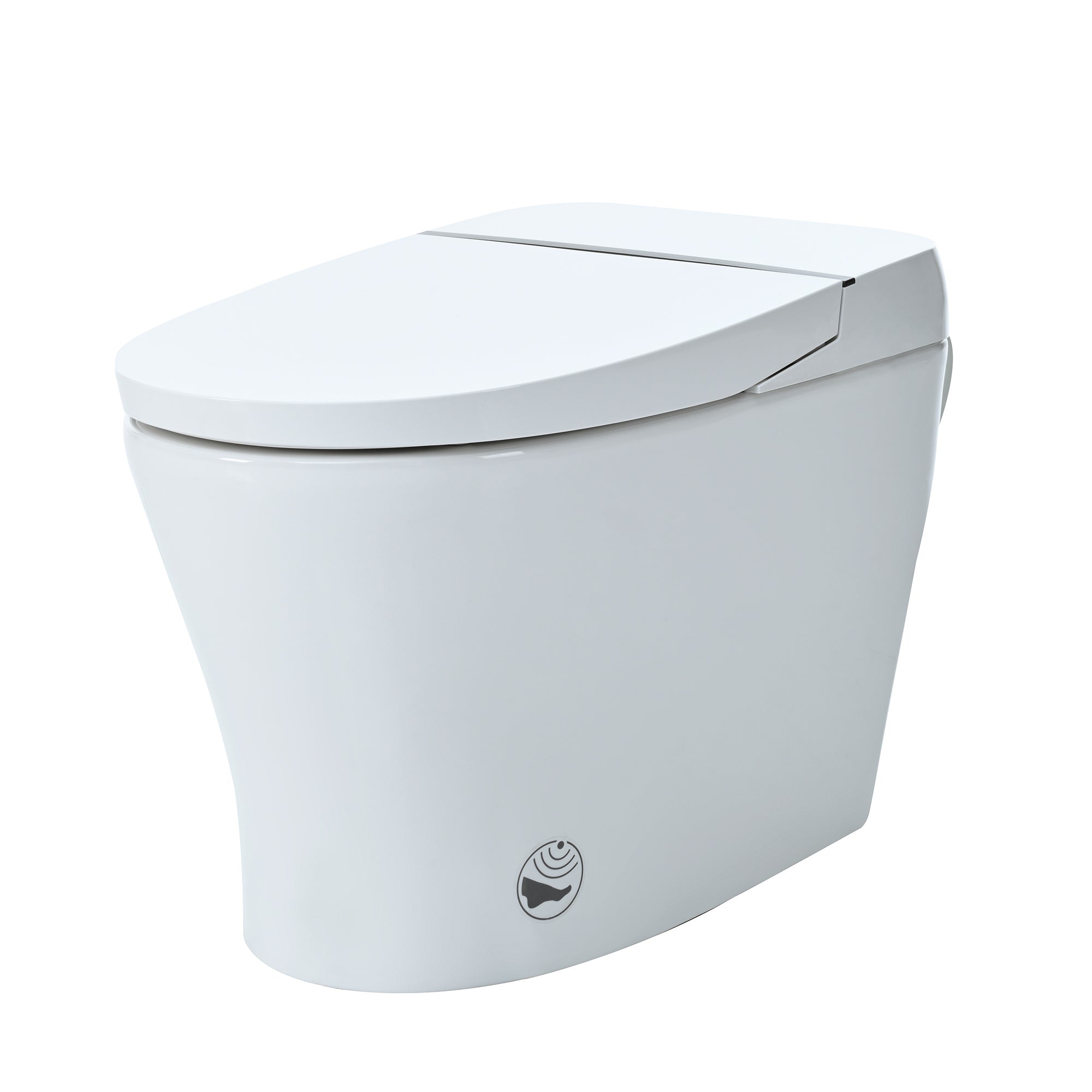 Heated Seat Smart Toilet: Compact, Dual Flush