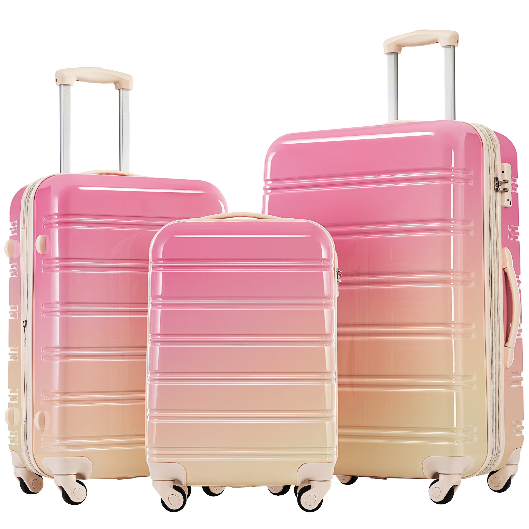 Gradient Hardshell Luggage Set: 20/24/28"