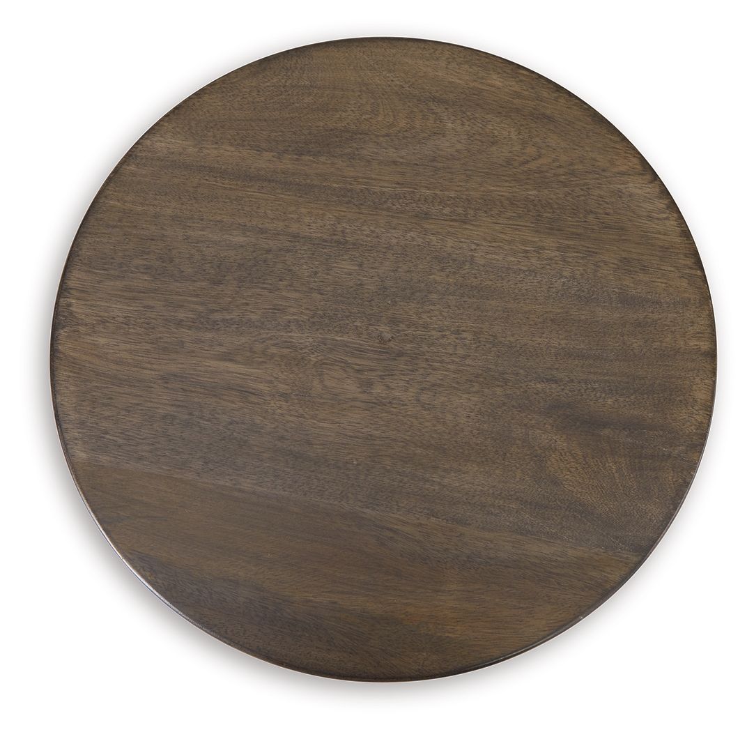 Hadcher - Accent Table - Cream / Brown