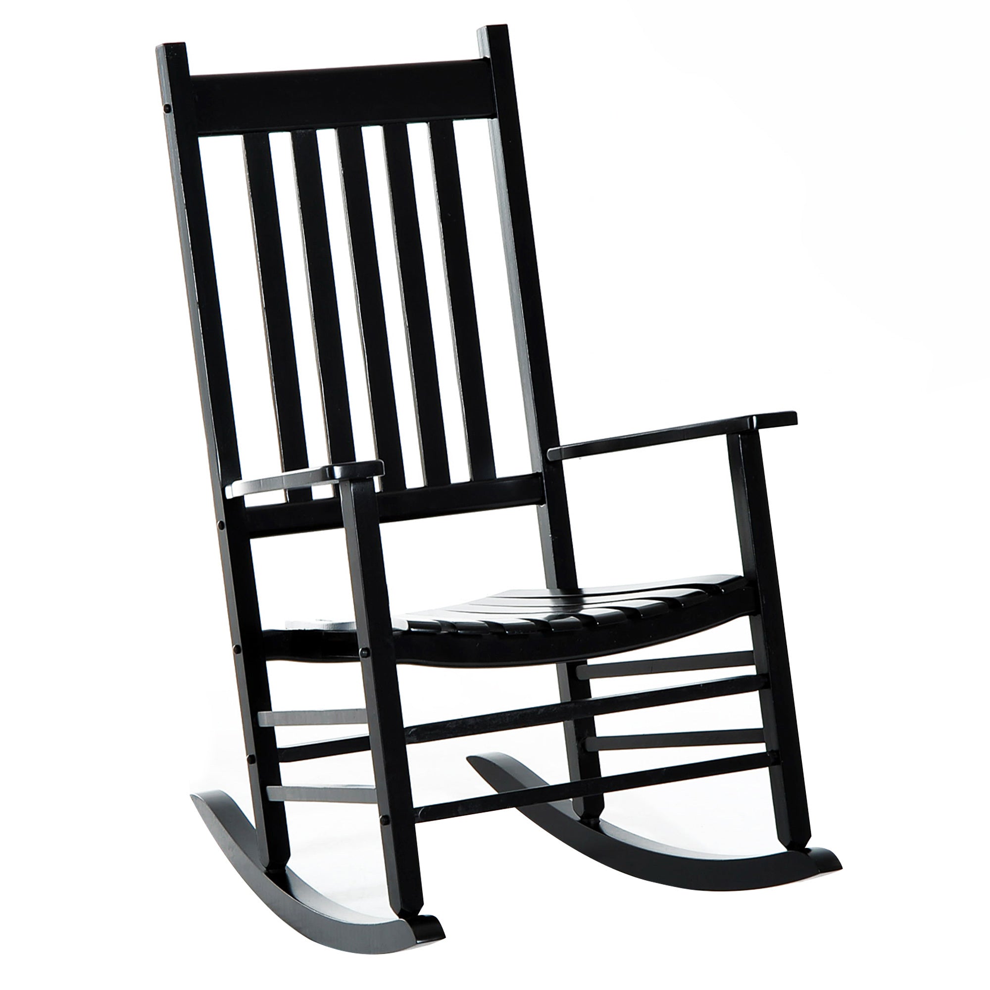 Outsunny Wooden Rocking Chair: Patio & Garden