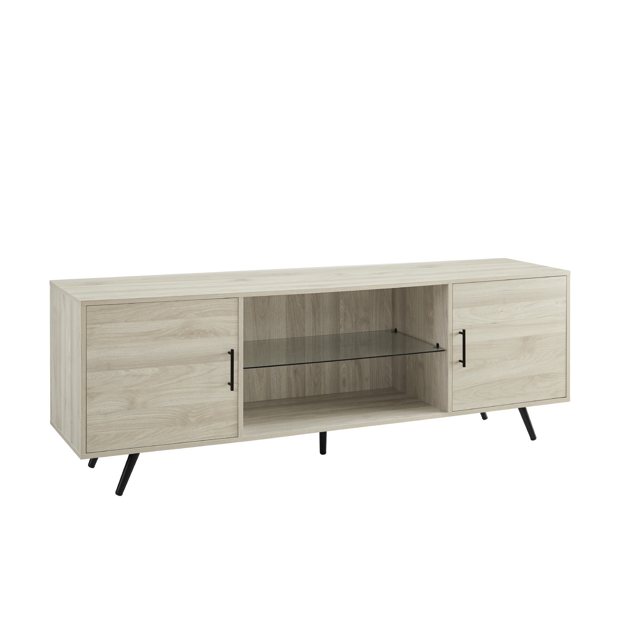 Mid-Century Modern 70" TV Stand for 80" TVs - Birch