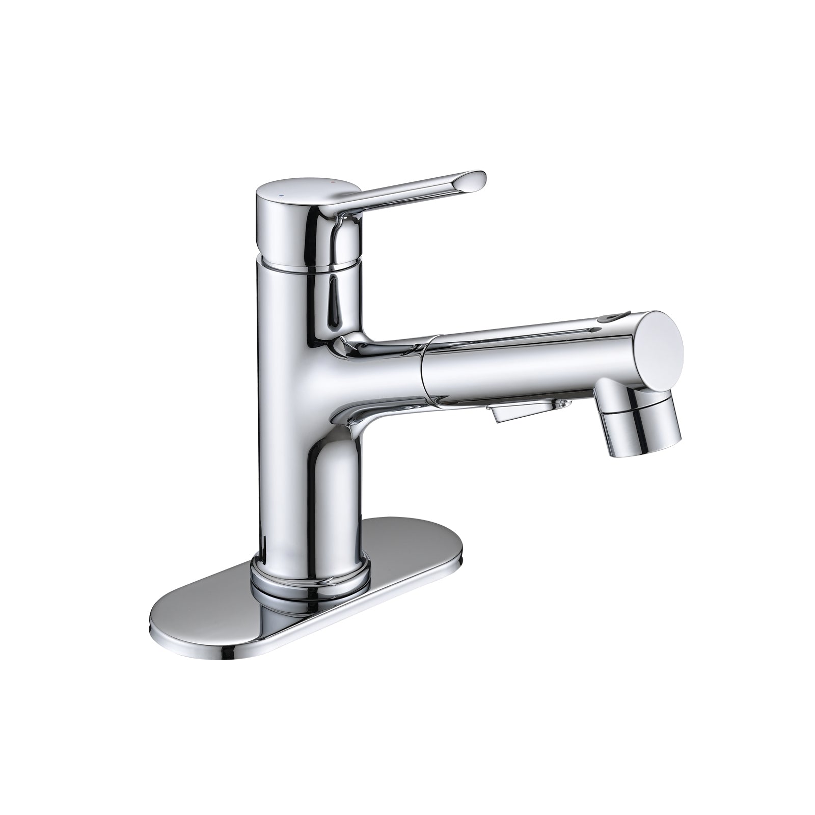 Modern Chrome Pull-Down Kitchen Faucet