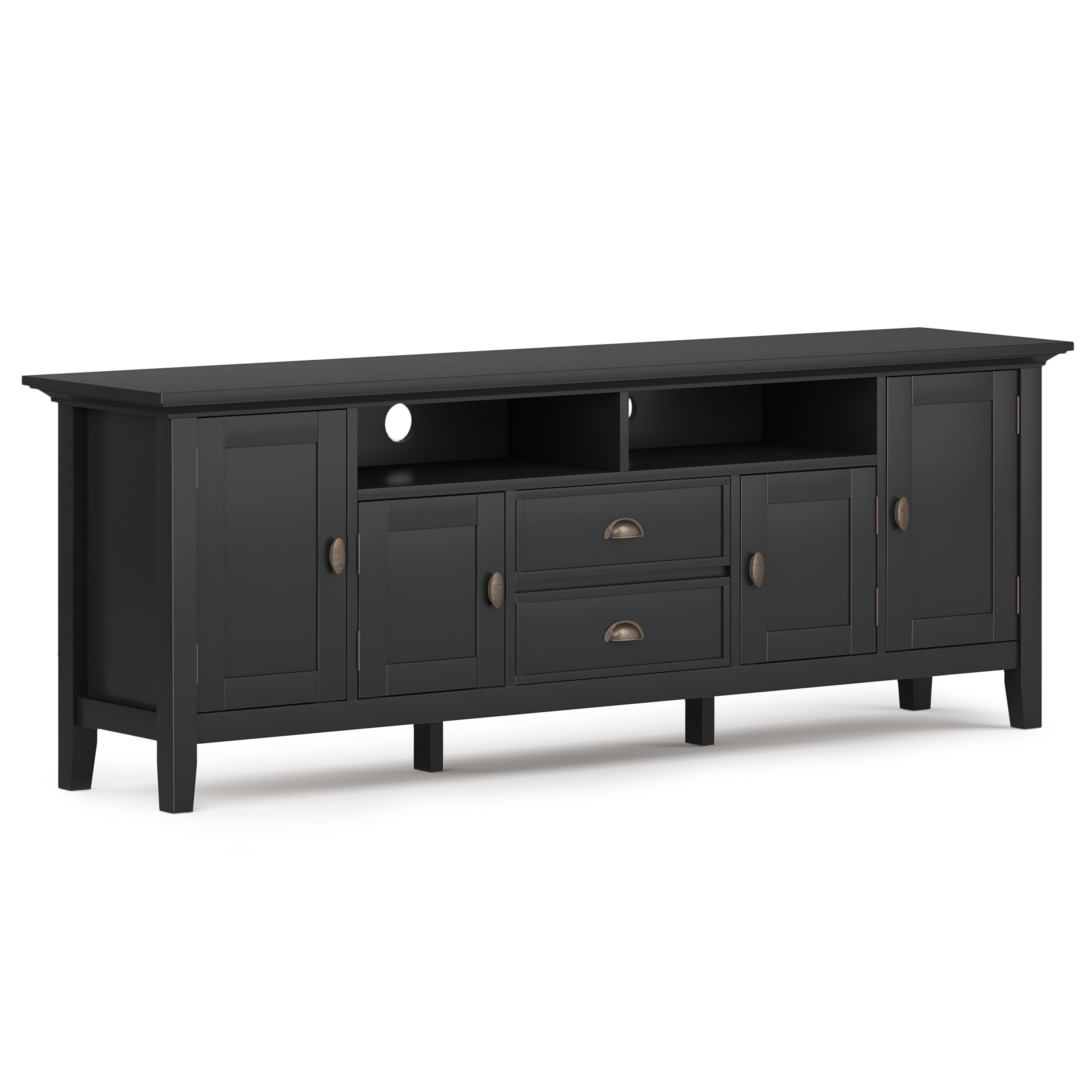 Redmond 72" TV Stand - Black Media Console