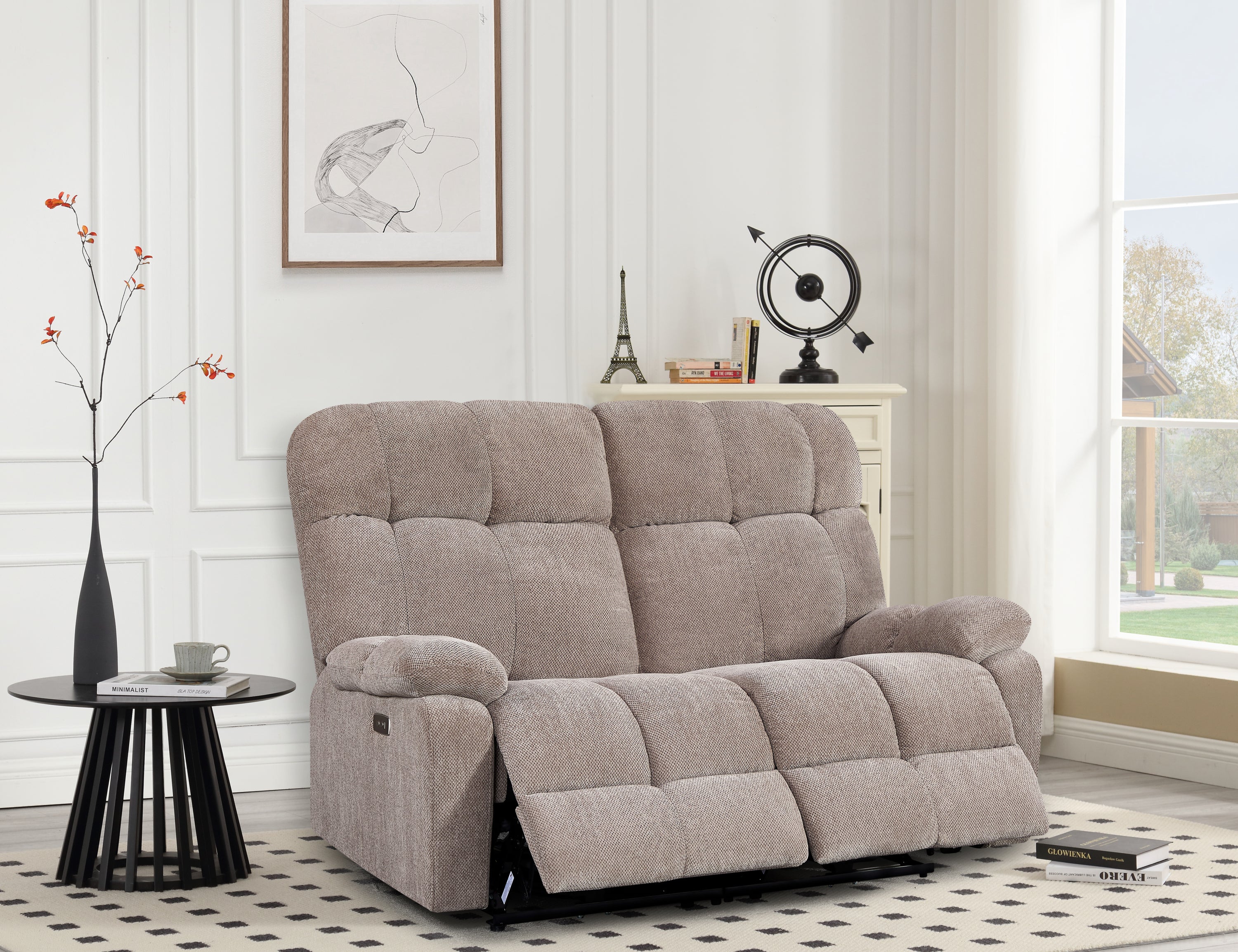 Liyasi Dual Motor Recliner Sofa: 2 Seater