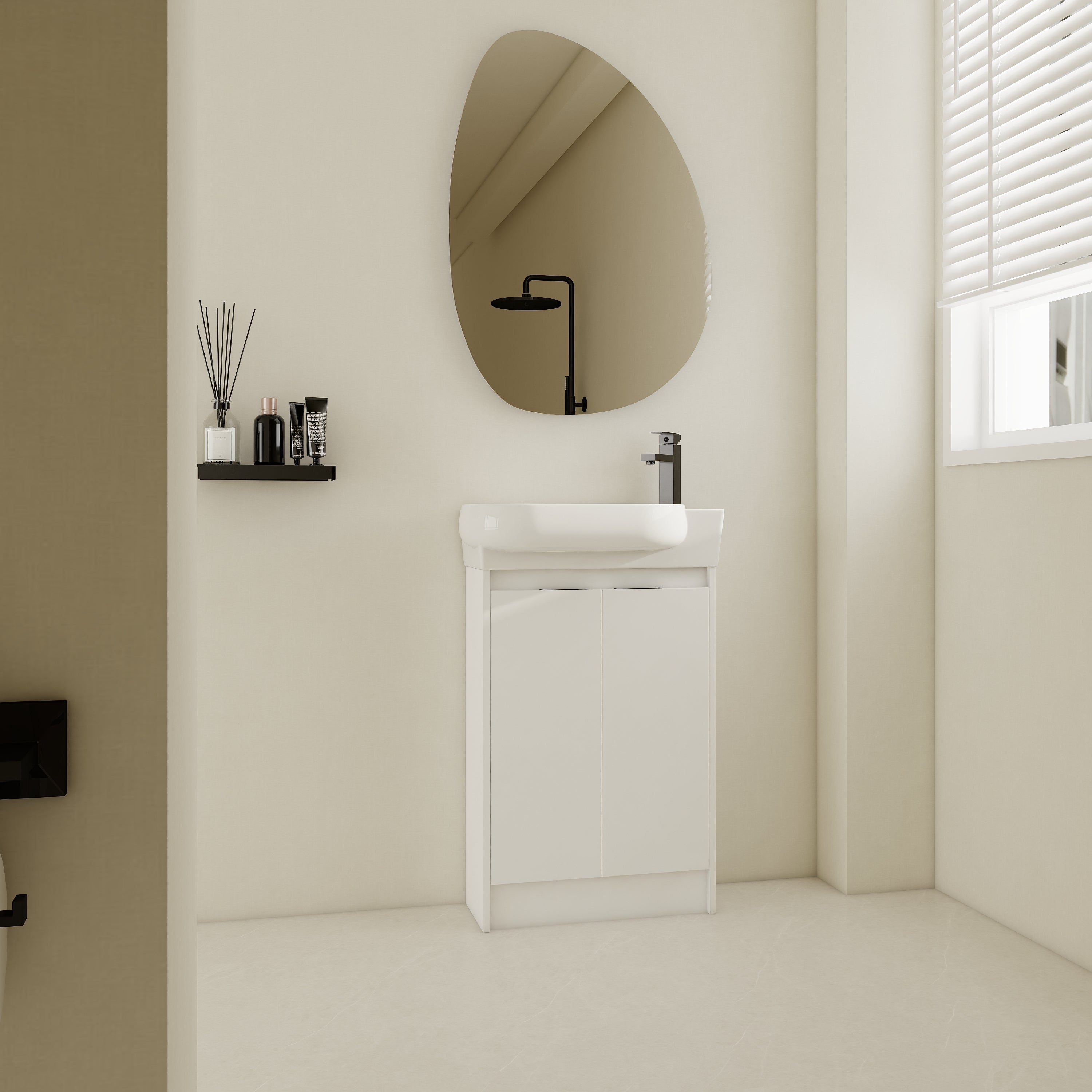 23" Freestanding Bathroom Vanity w/Sink, Soft Close