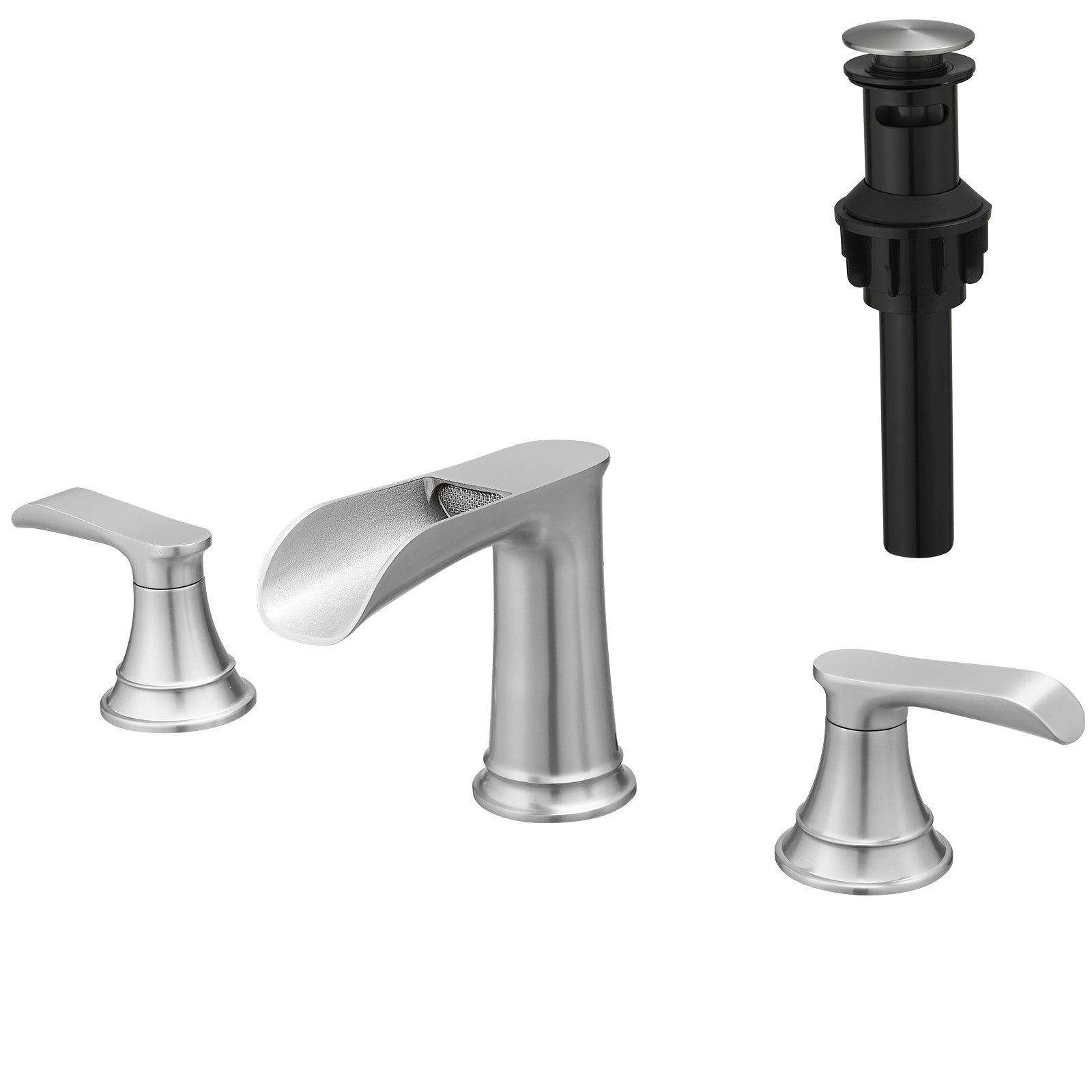 8" Brushed Nickel Widespread Bathroom Faucet
