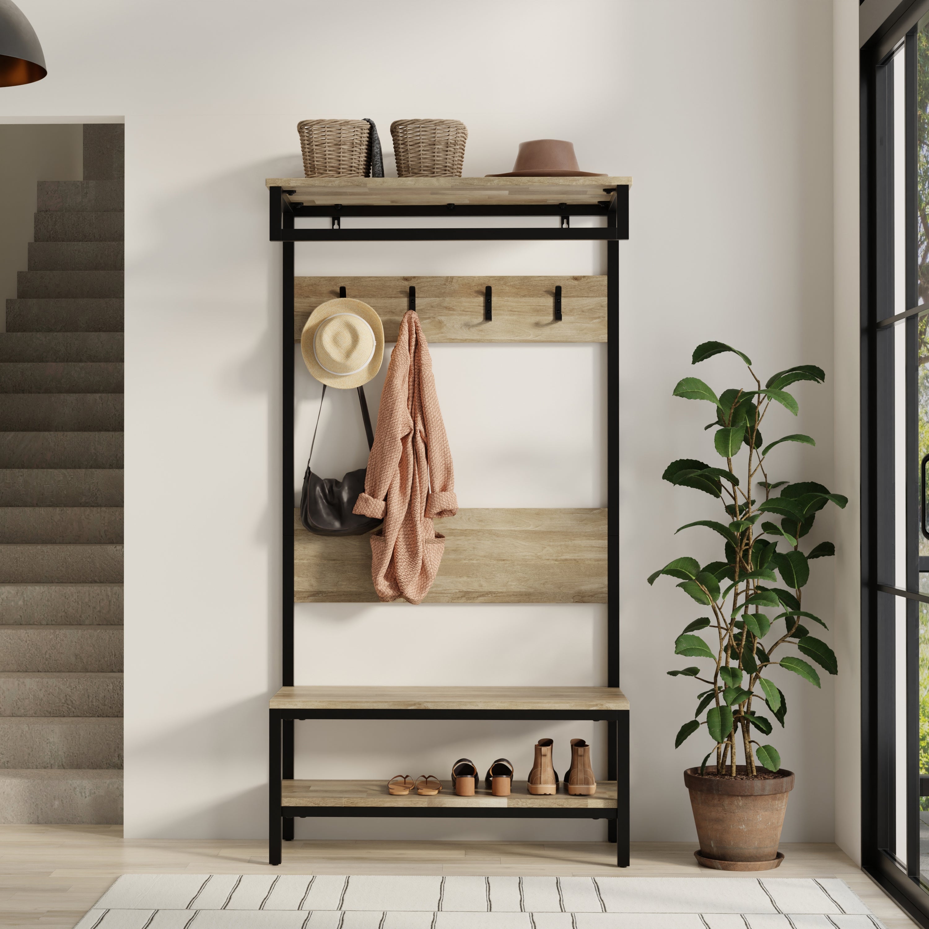 Westmont Entryway Hall Tree Bench | Storage & Seating