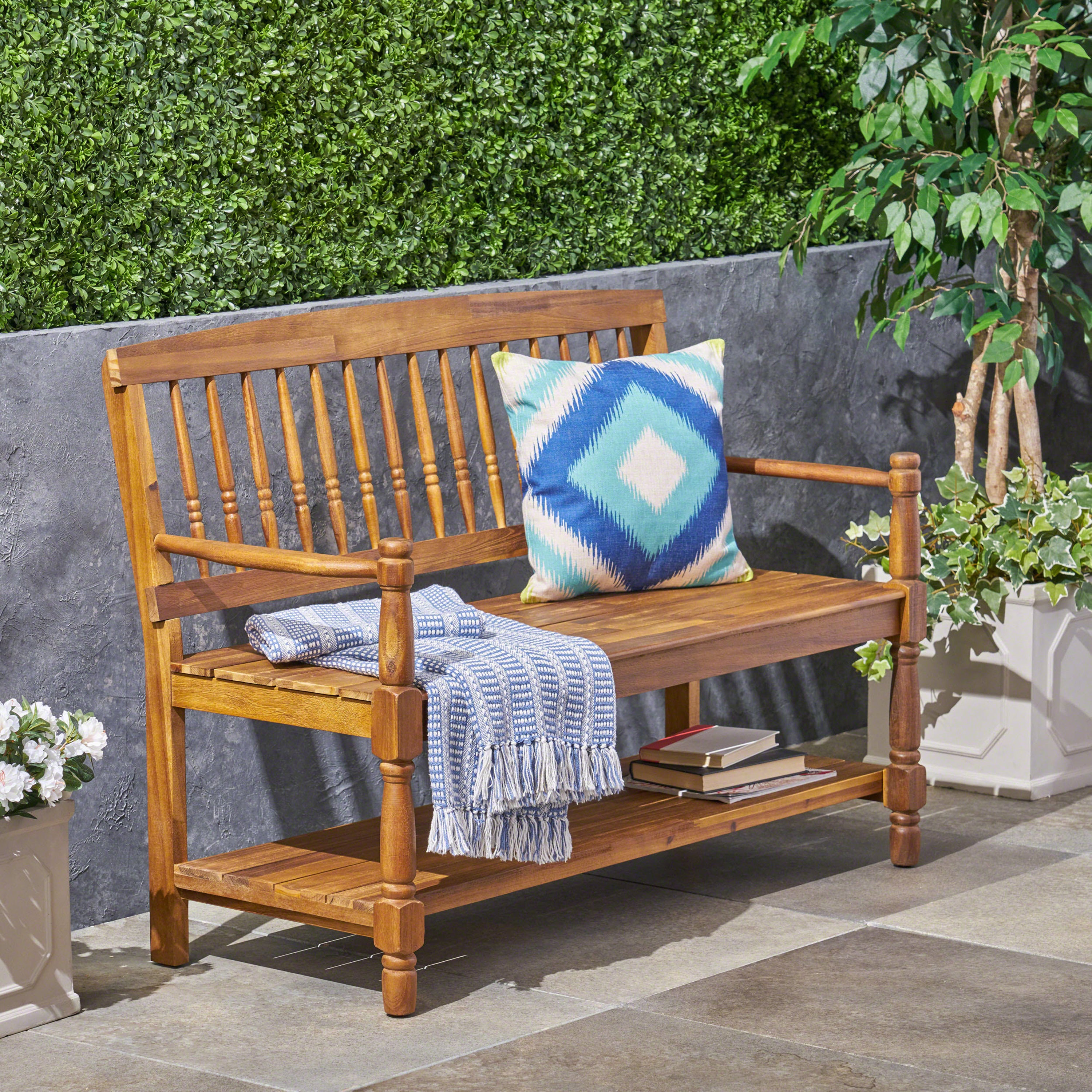 Imperial Outdoor Bench: Weather-Resistant Garden Seating