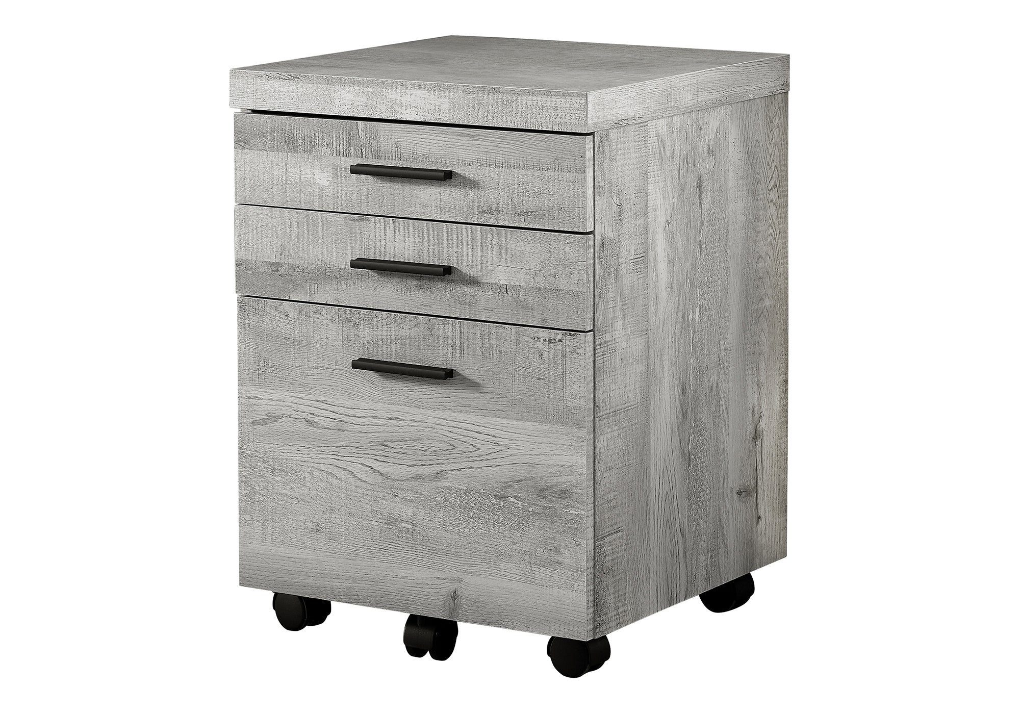 Grey Laminate Mobile File Cabinet: Modern Office Storage