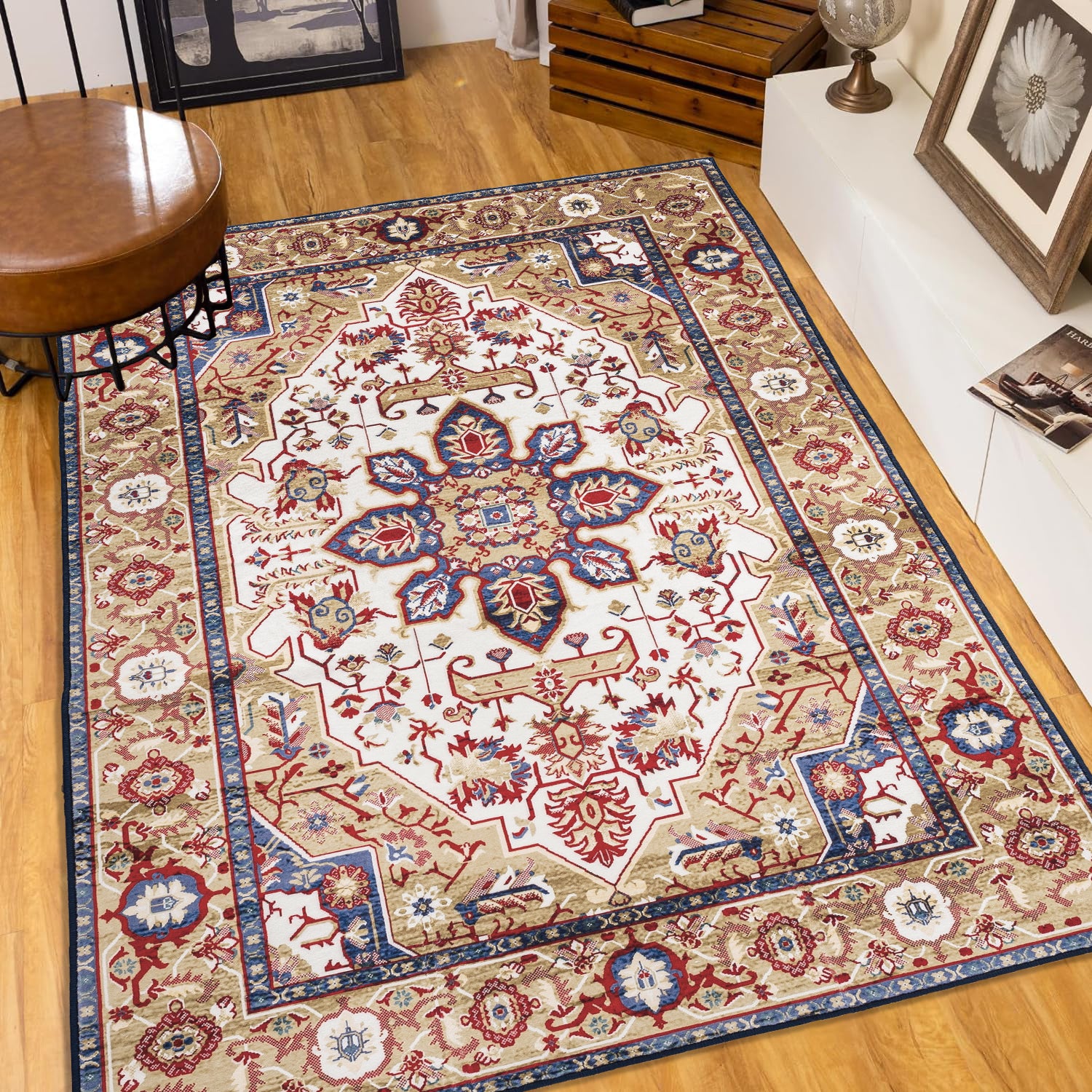 Bohemian 6x9 Area Rug: Vintage Persian Design