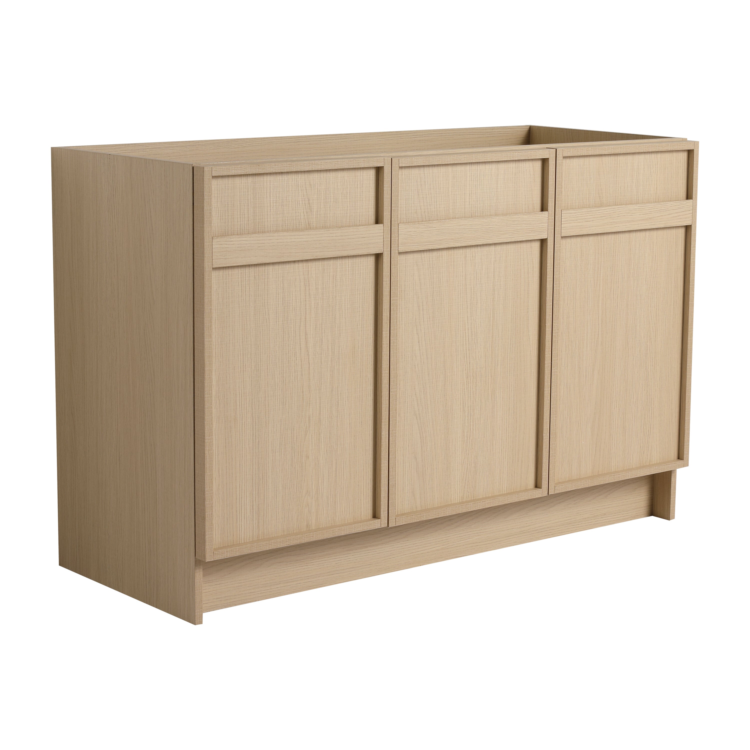 48" Freestanding Bathroom Vanity with 3 Soft-Close Doors
