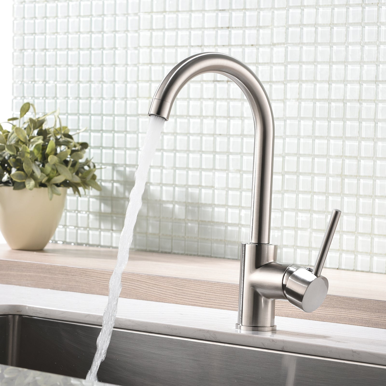 Modern Stainless Steel Kitchen Faucet