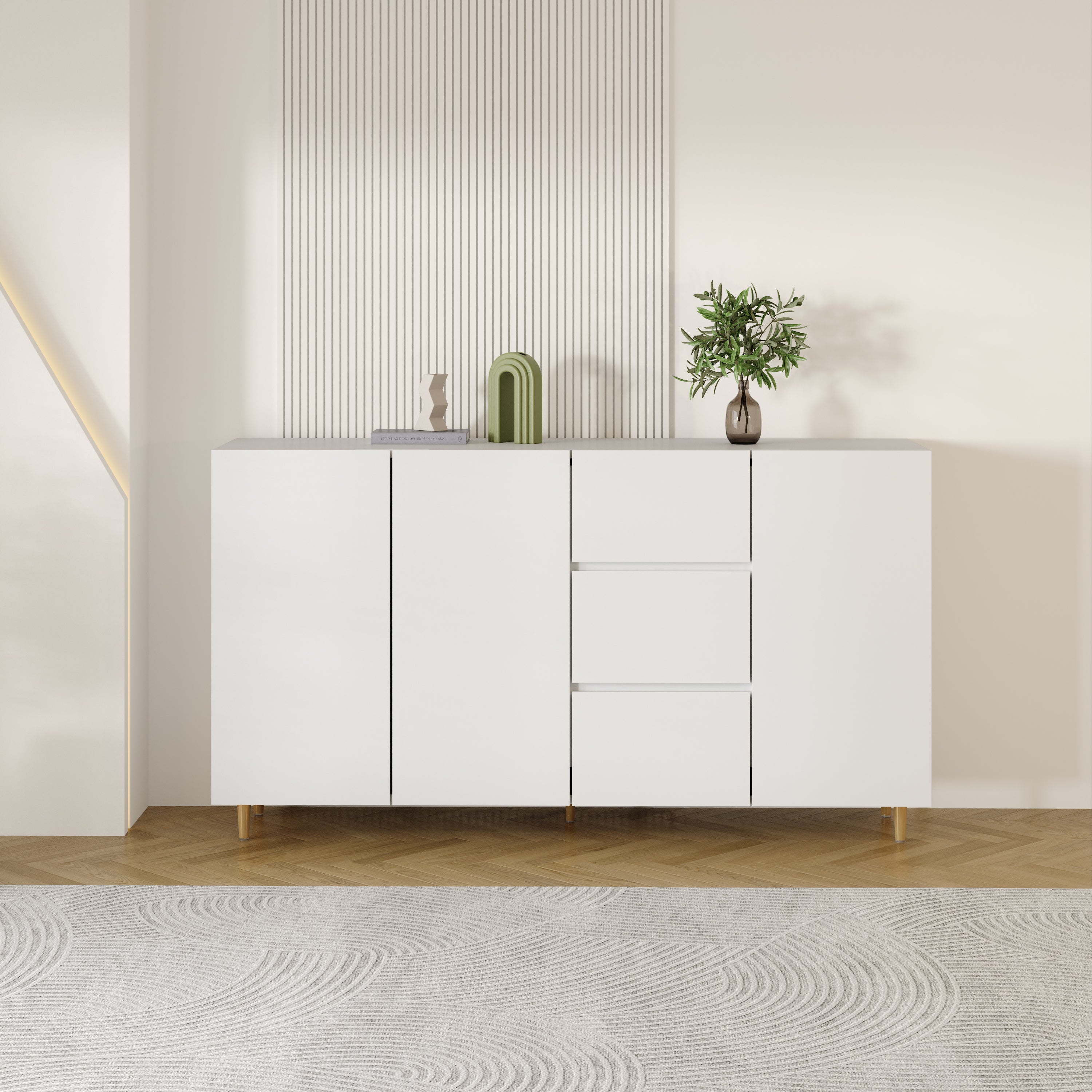 Versatile Side Cabinet: Storage & Display