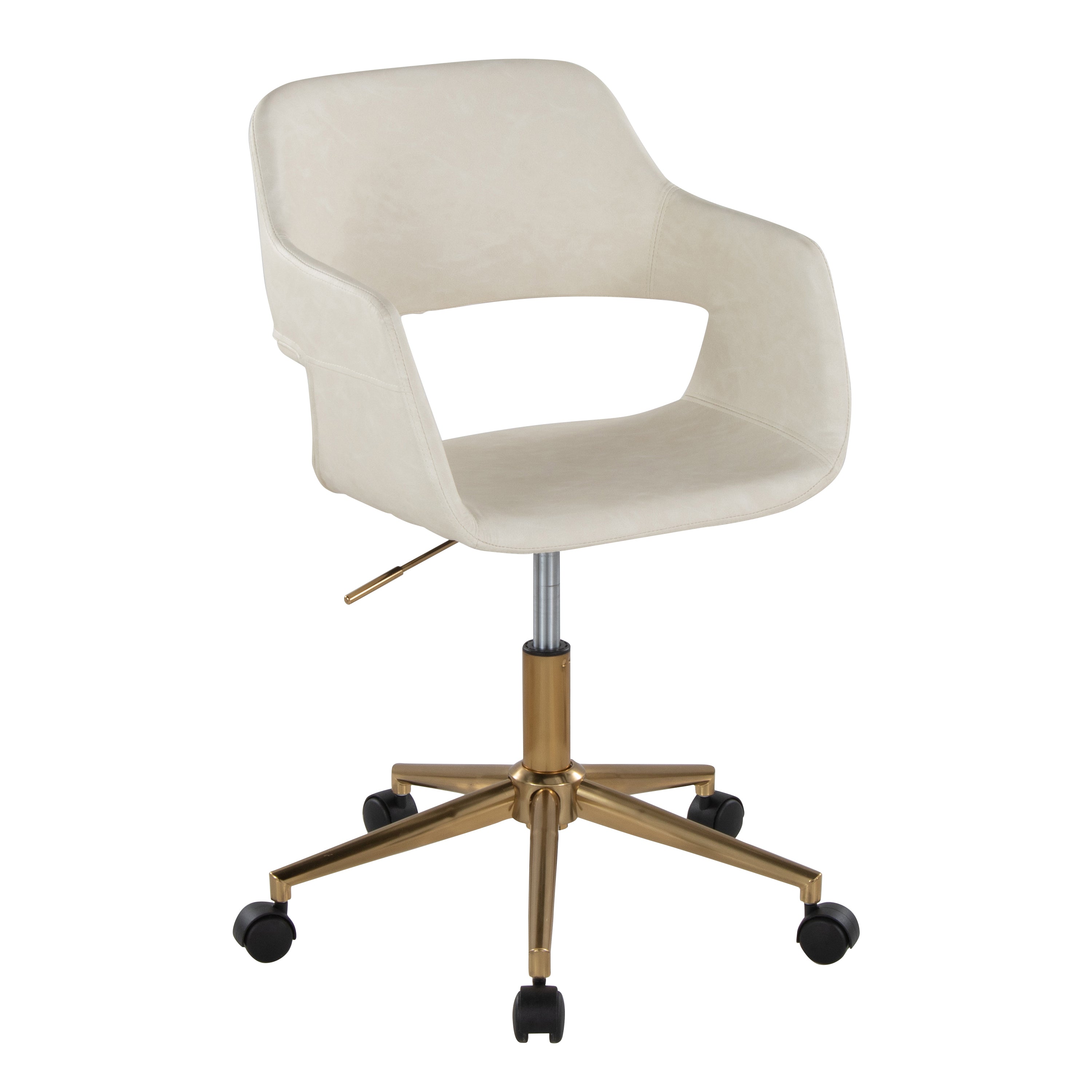 Margarite Gold & Cream Task Chair