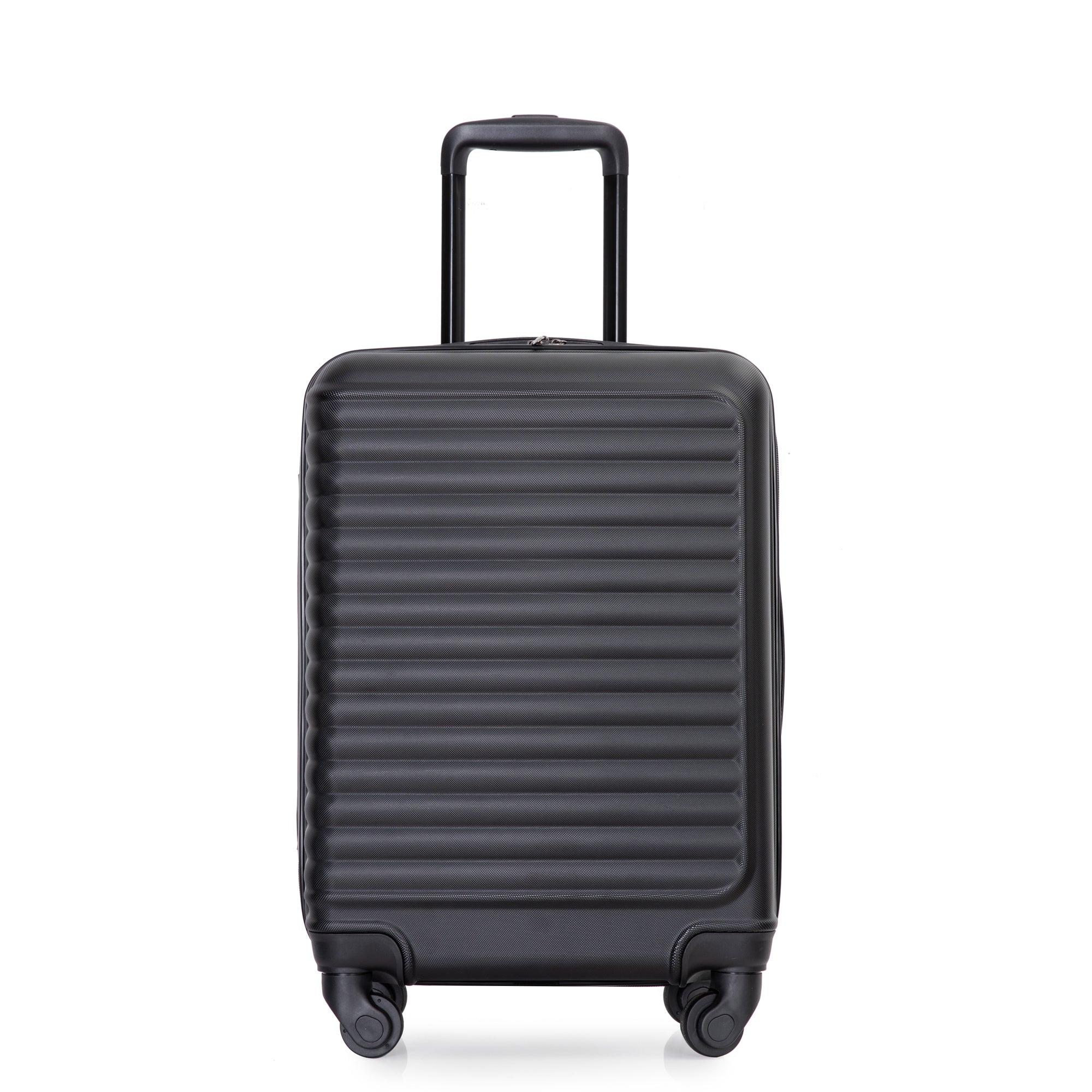 Lightweight Carry-on Suitcase: 20" Spinner, Black