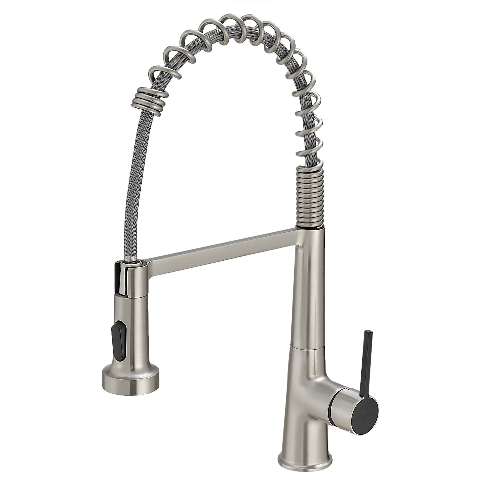 Brushed Nickel Kitchen Faucet with Sprayer