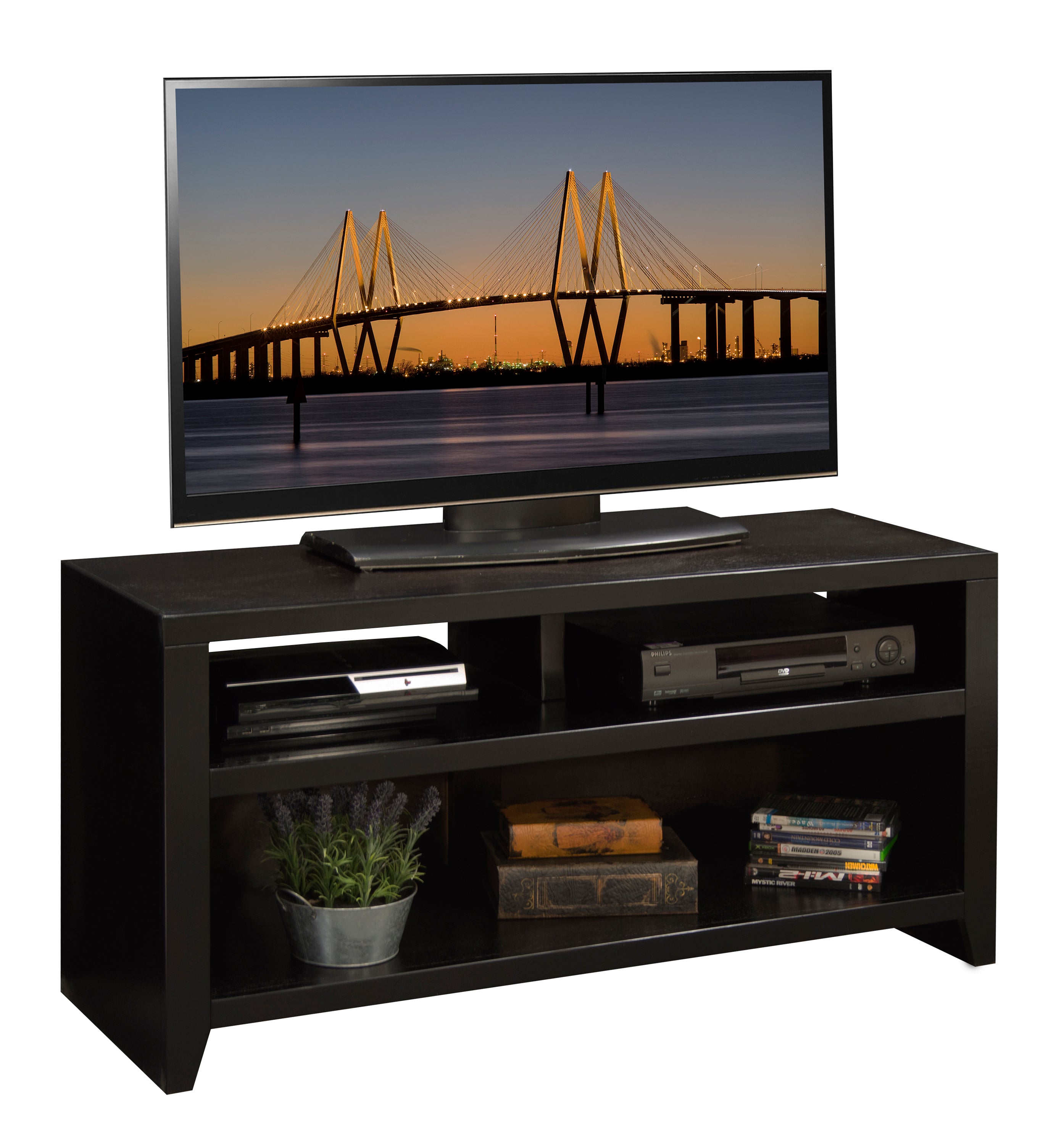 48" TV Stand for 55" TVs, No Assembly, Mocha