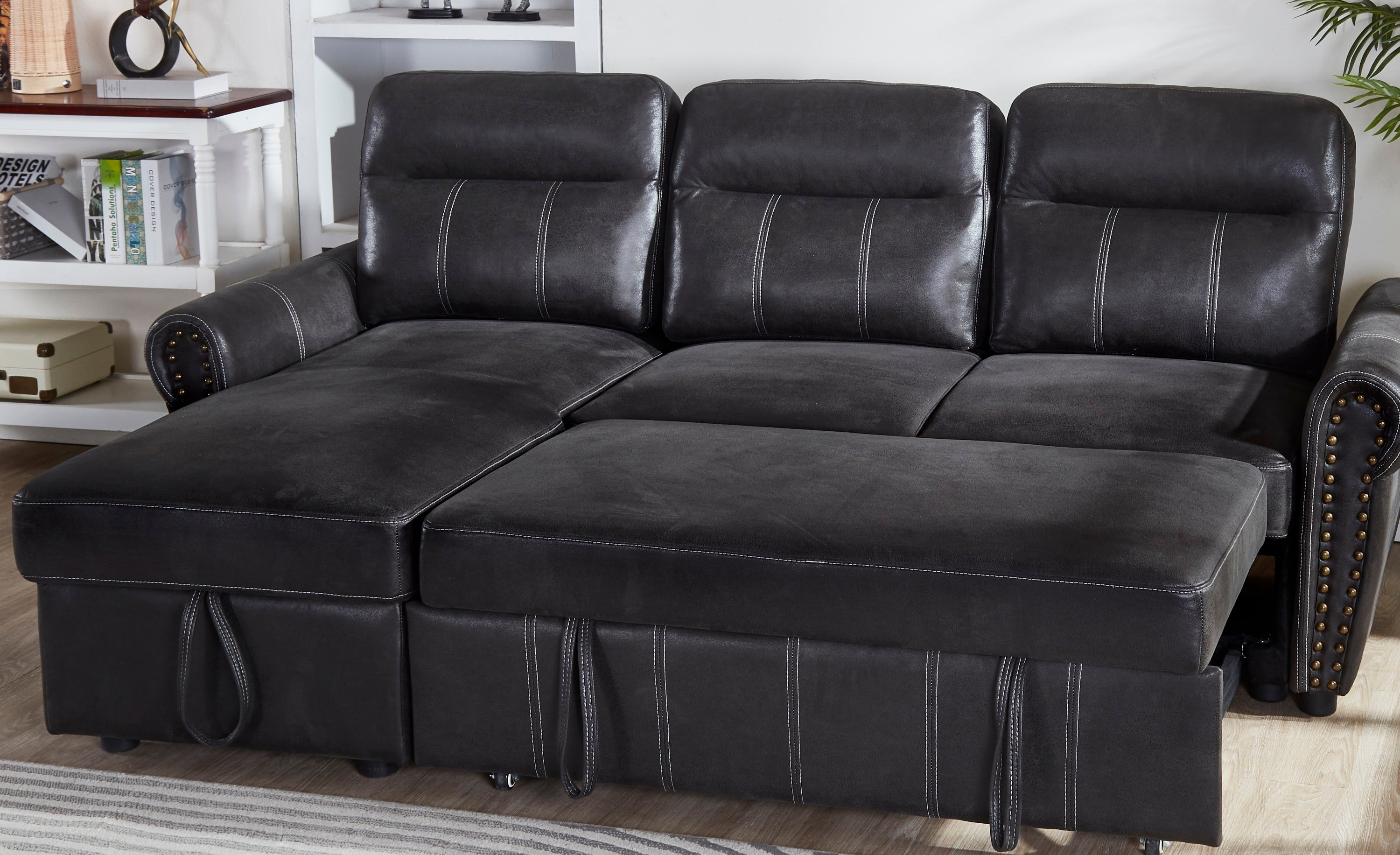 Black Sectional Sofa Bed: Modern & Stylish