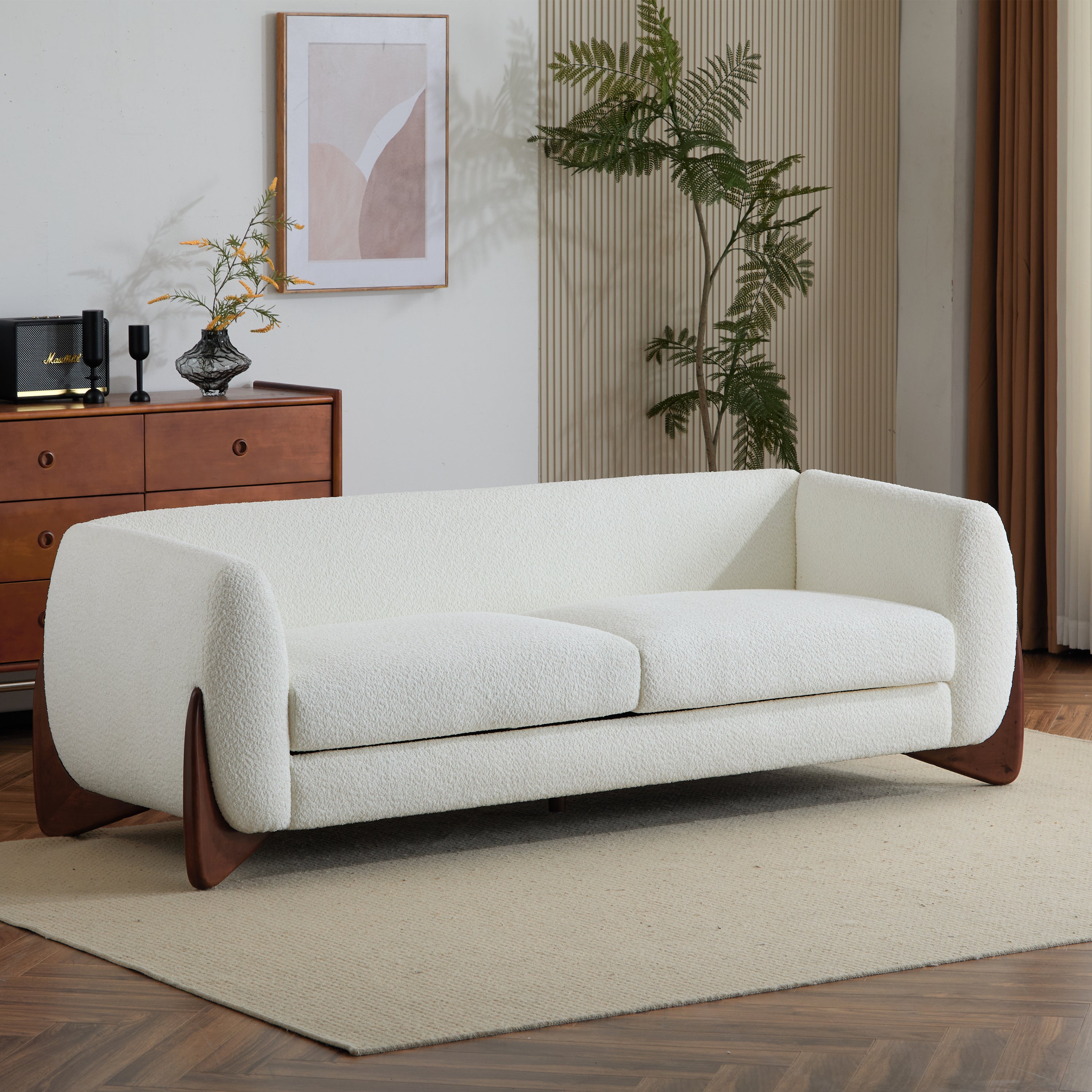 82" Boucle Sherpa Sofa (Carton A) - Shop Now