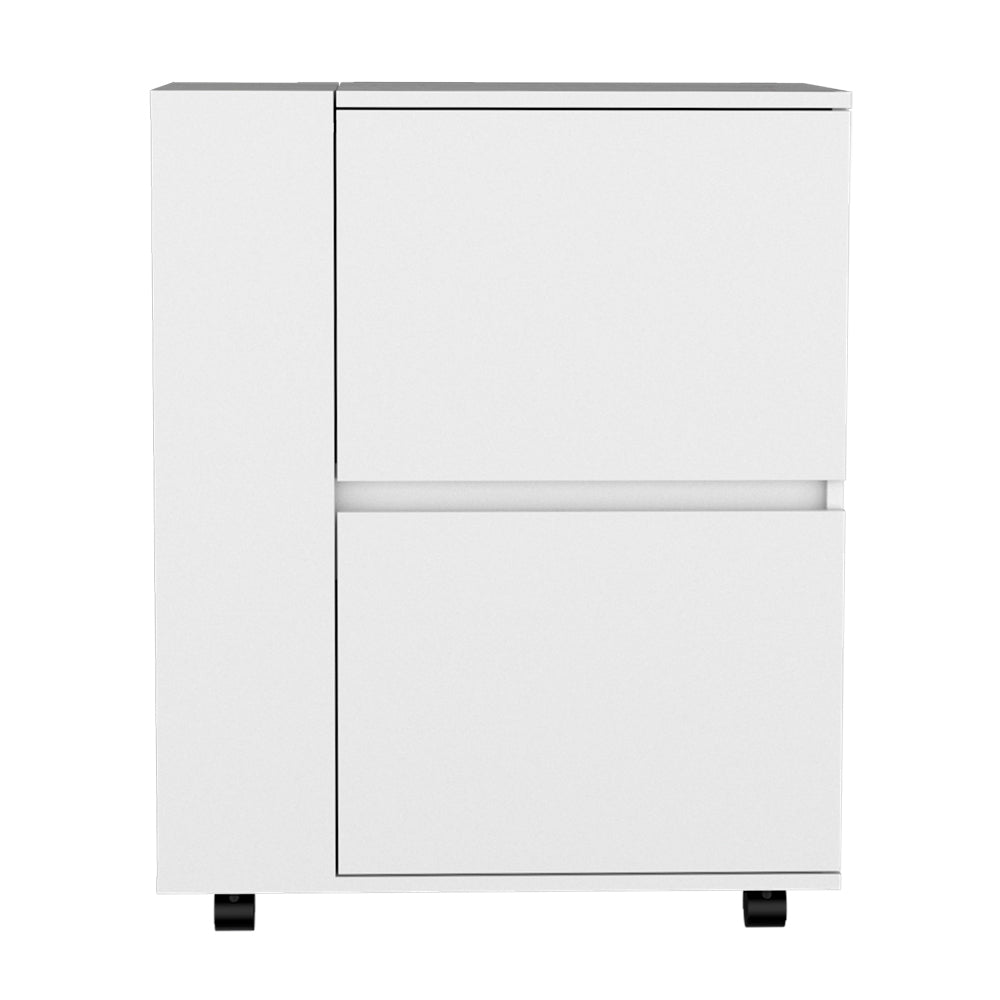 Belleville White Bar Cart | Living Room Furniture