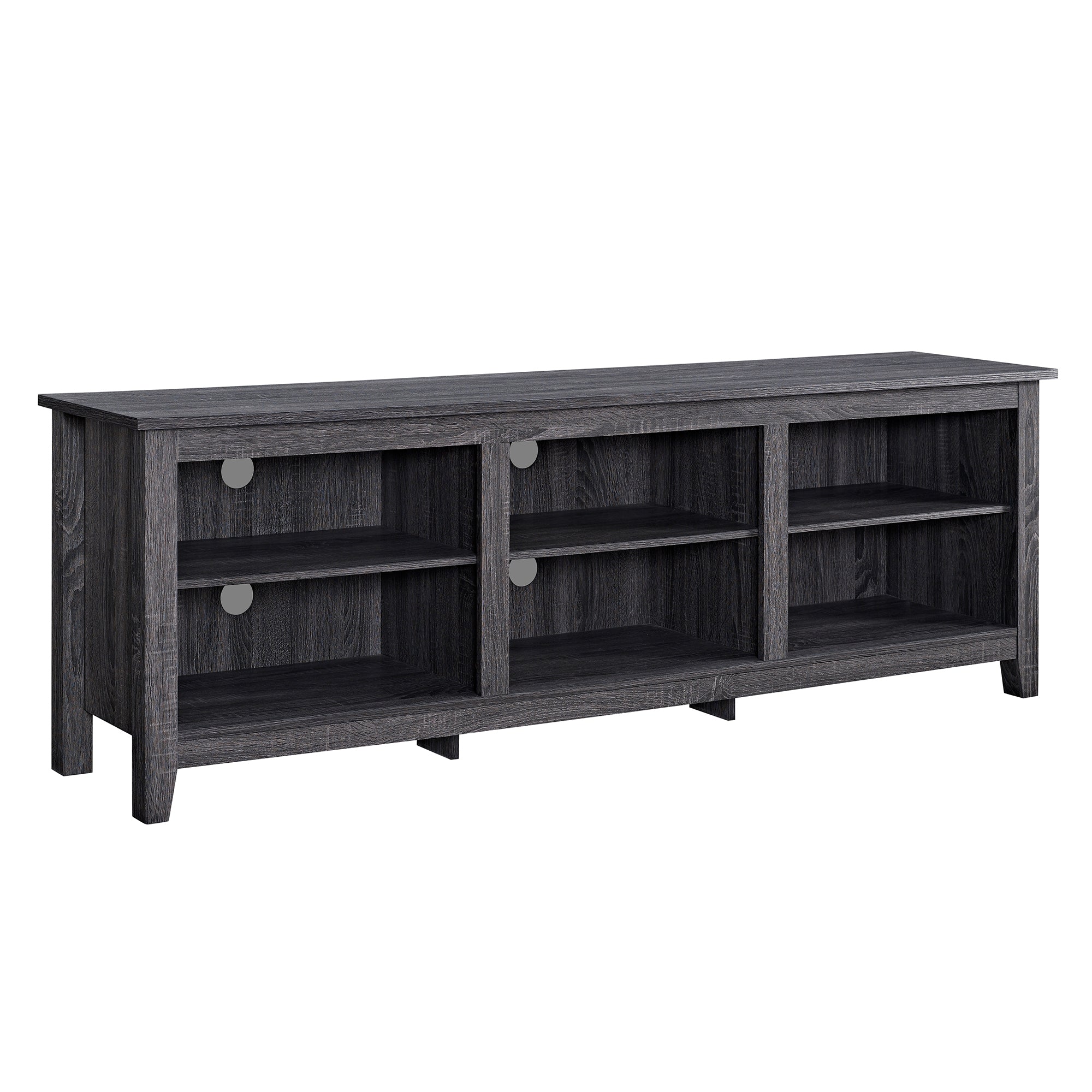 Modern 70" TV Stand w/ Storage | Charcoal