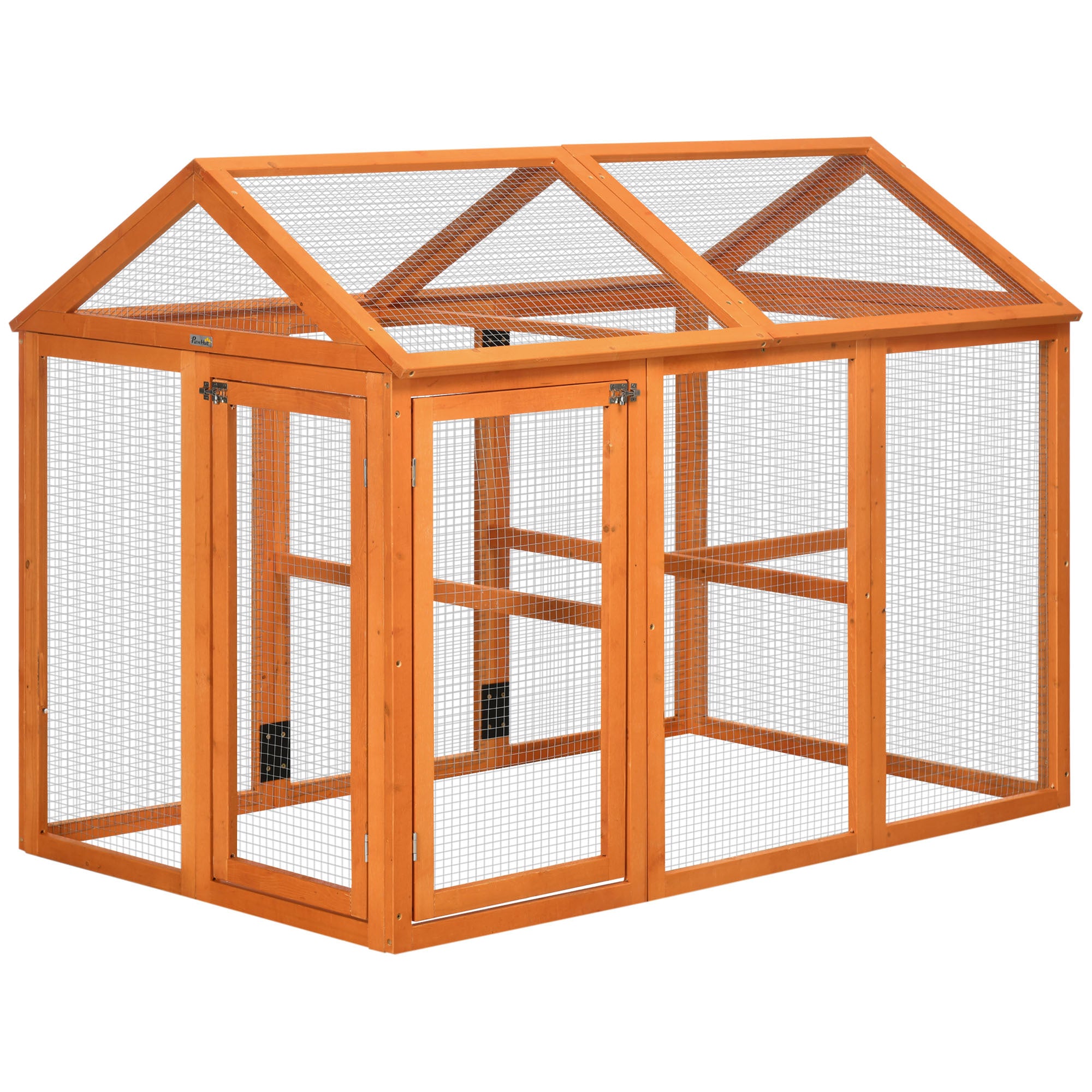 PawHut Large Chicken Coop: Run & Perches