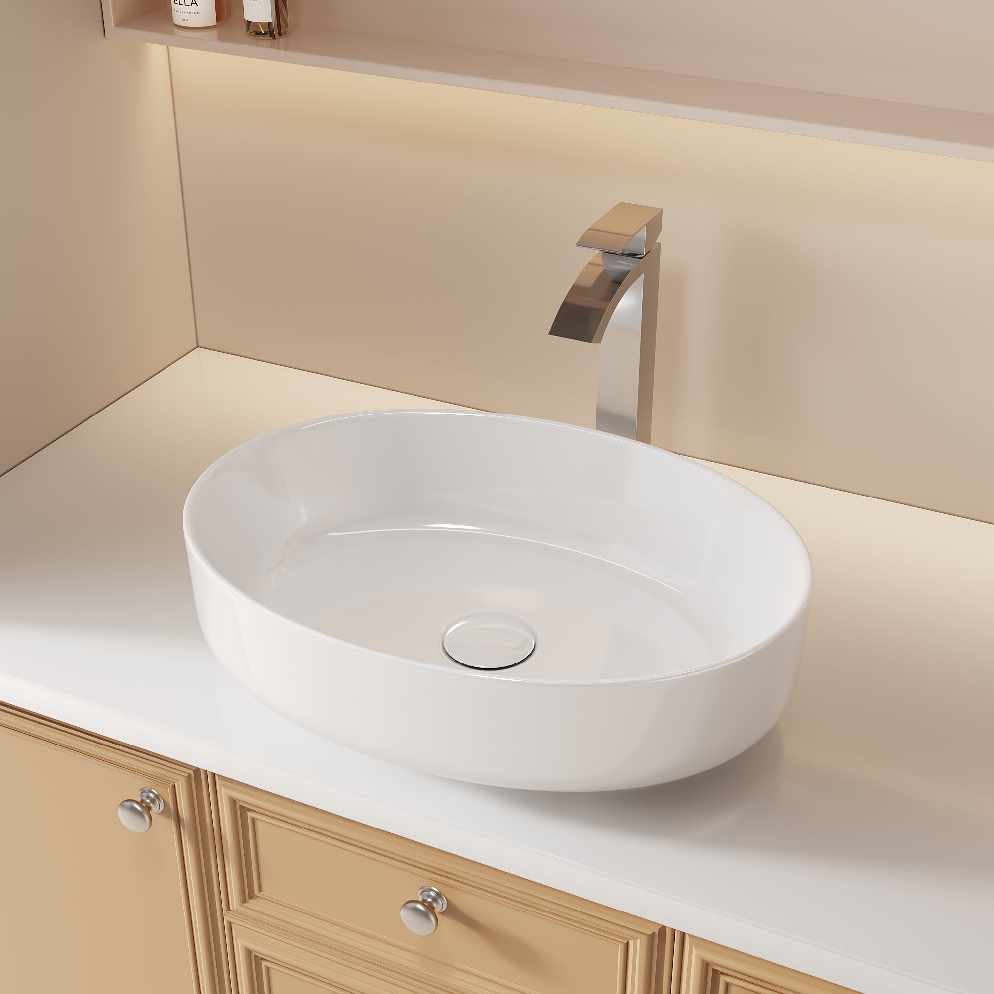 CUPC Bathroom Sink Faucet - Chrome Finish