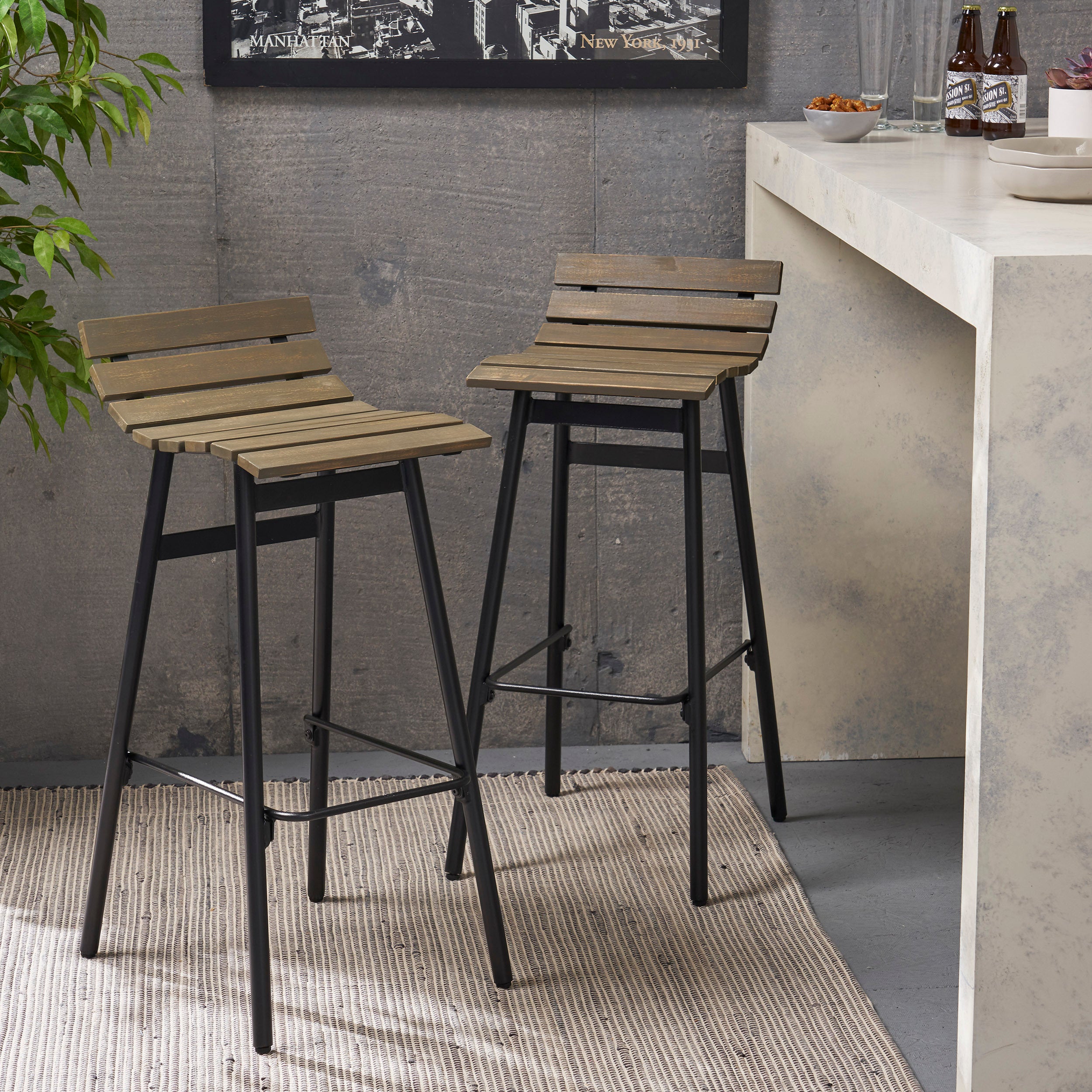 Nordic Bar Stool | Modern Counter & Bar Height Stools