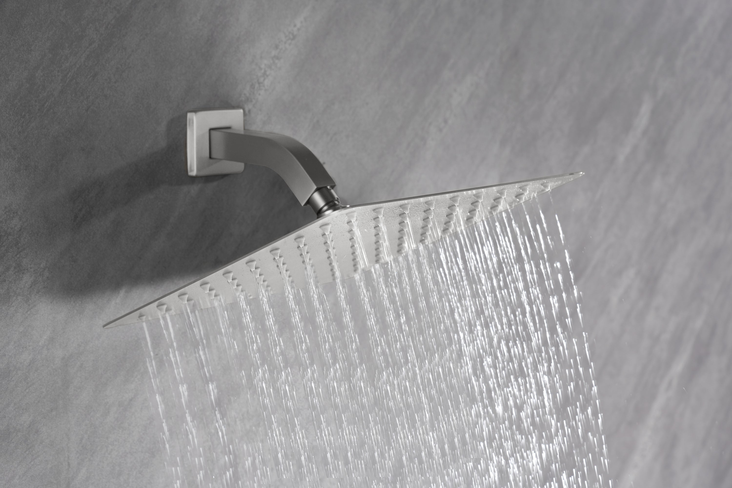 Luxury Rainfall Shower Head: Ultra-Thin & Self-Cleaning