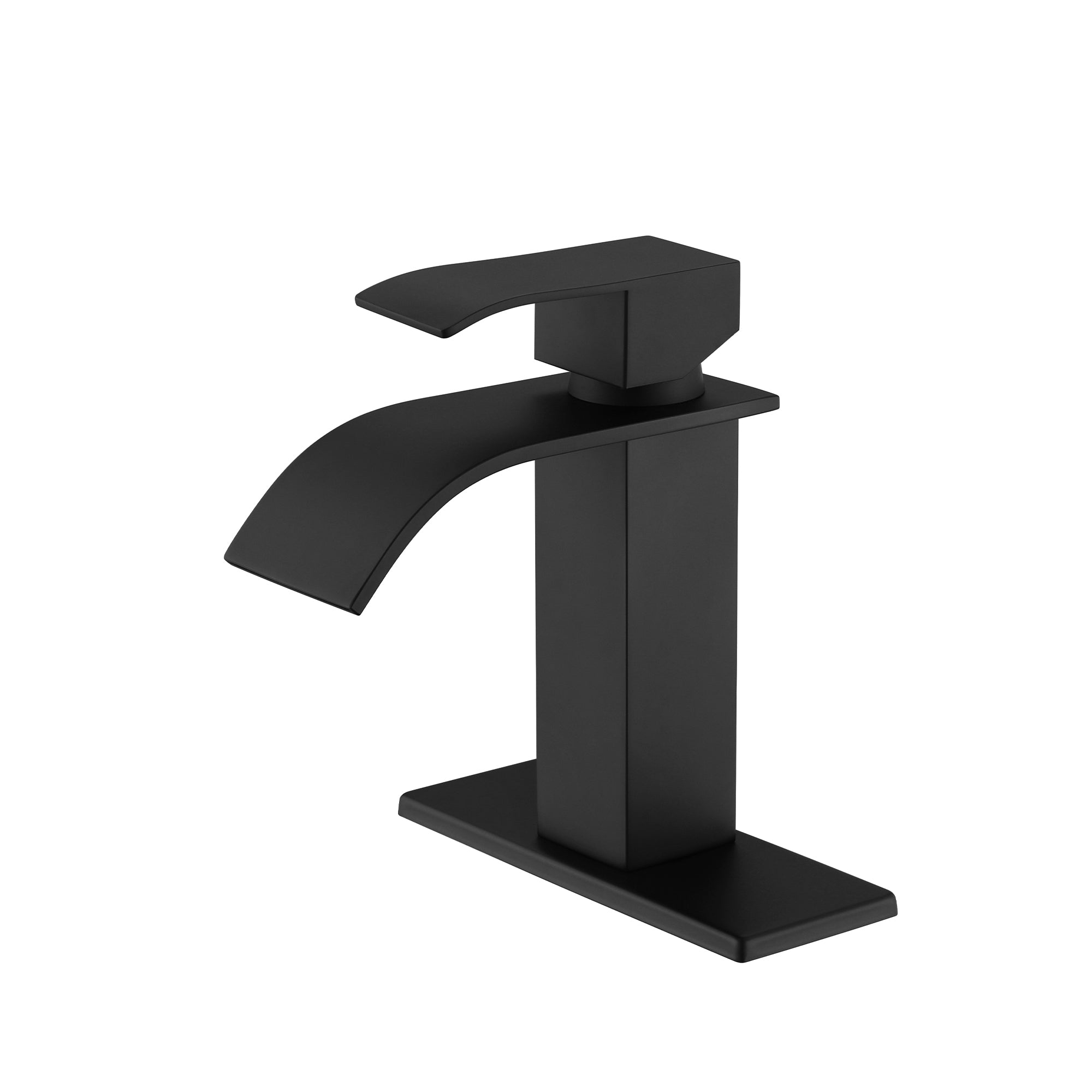 Single Handle Waterfall Bathroom Sink Faucet