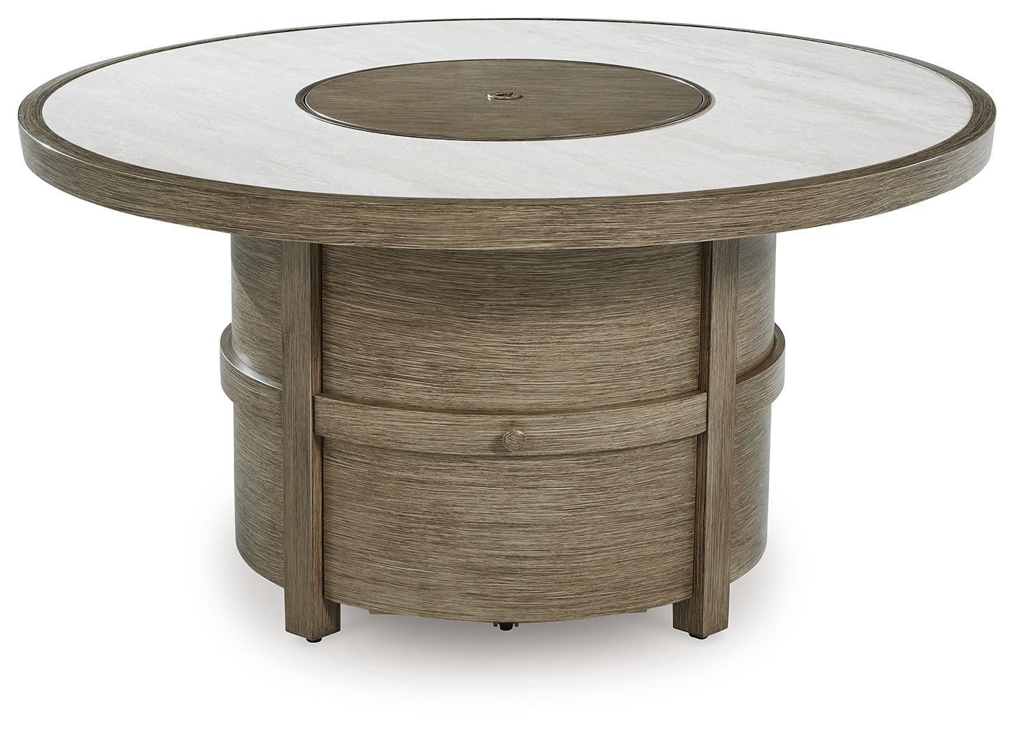 Rainier Ranch - Round Fire Pit Table - Beige