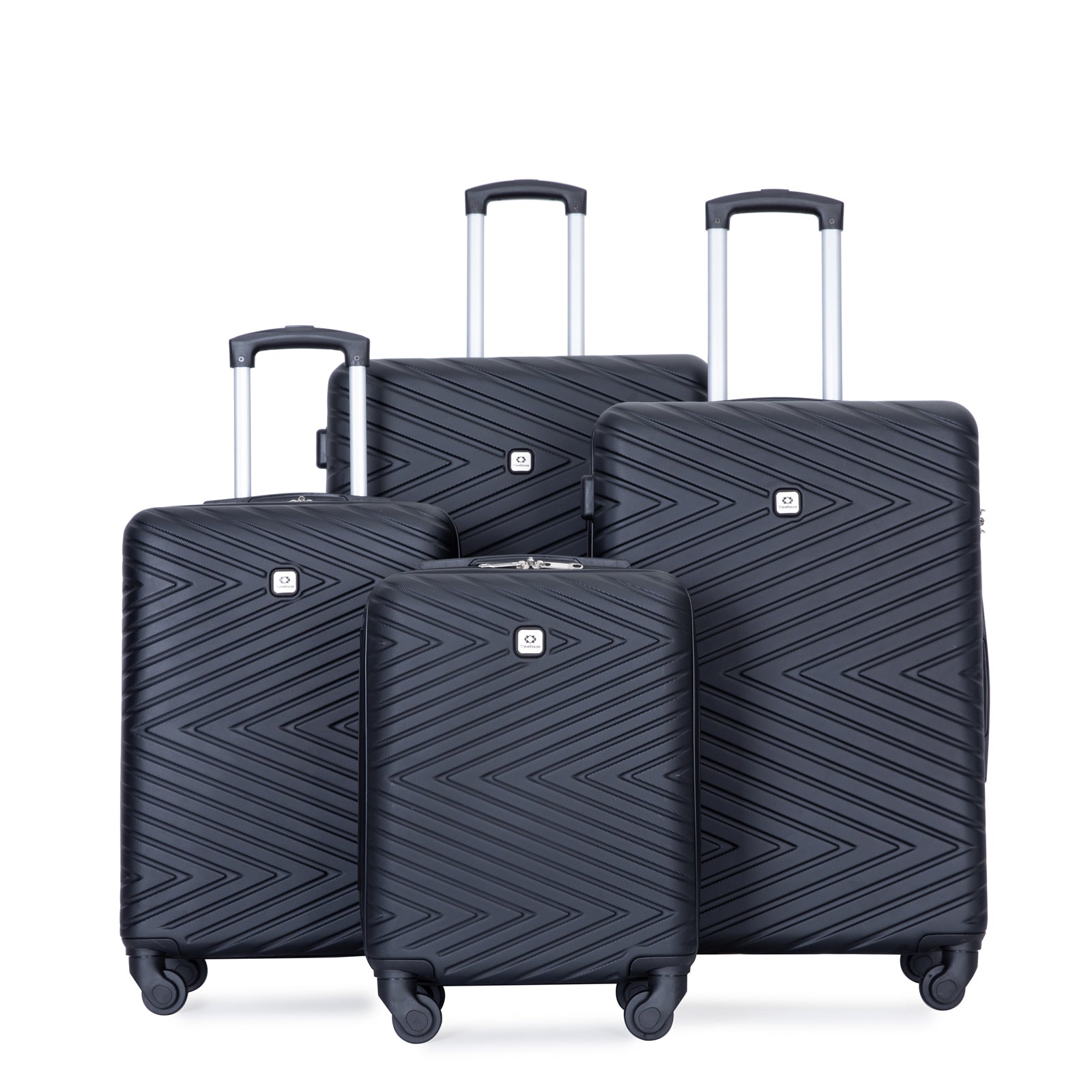 Lightweight 4-Piece ABS Luggage Set w/ TSA Locks