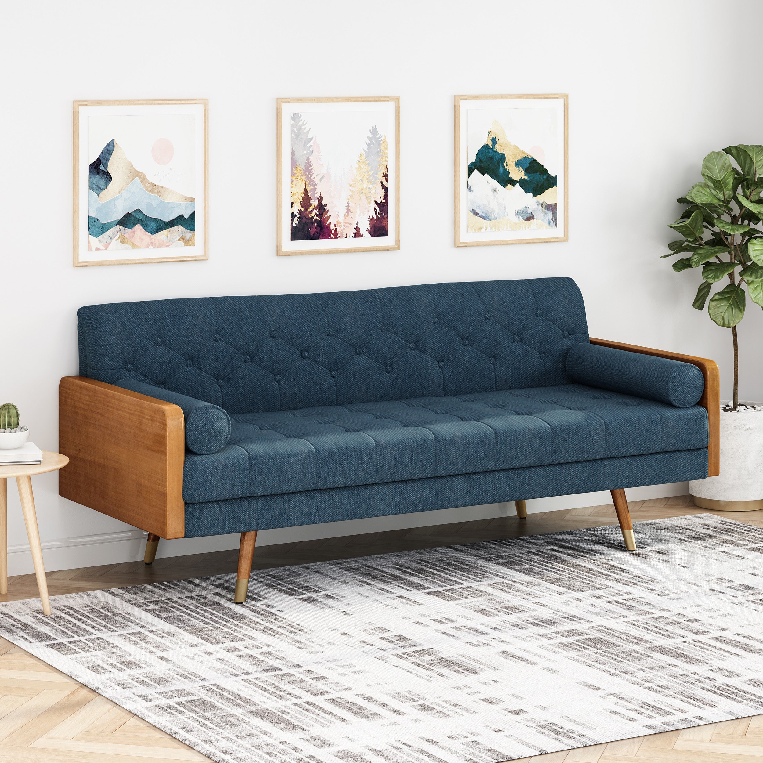 Aidan Tufted Sofa: Mid-Century Modern Style