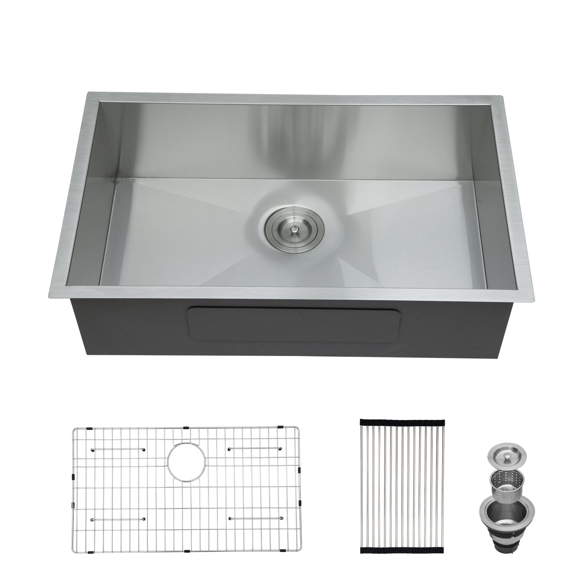 30" Undermount Kitchen Sink - 18 Gauge Stainless Steel